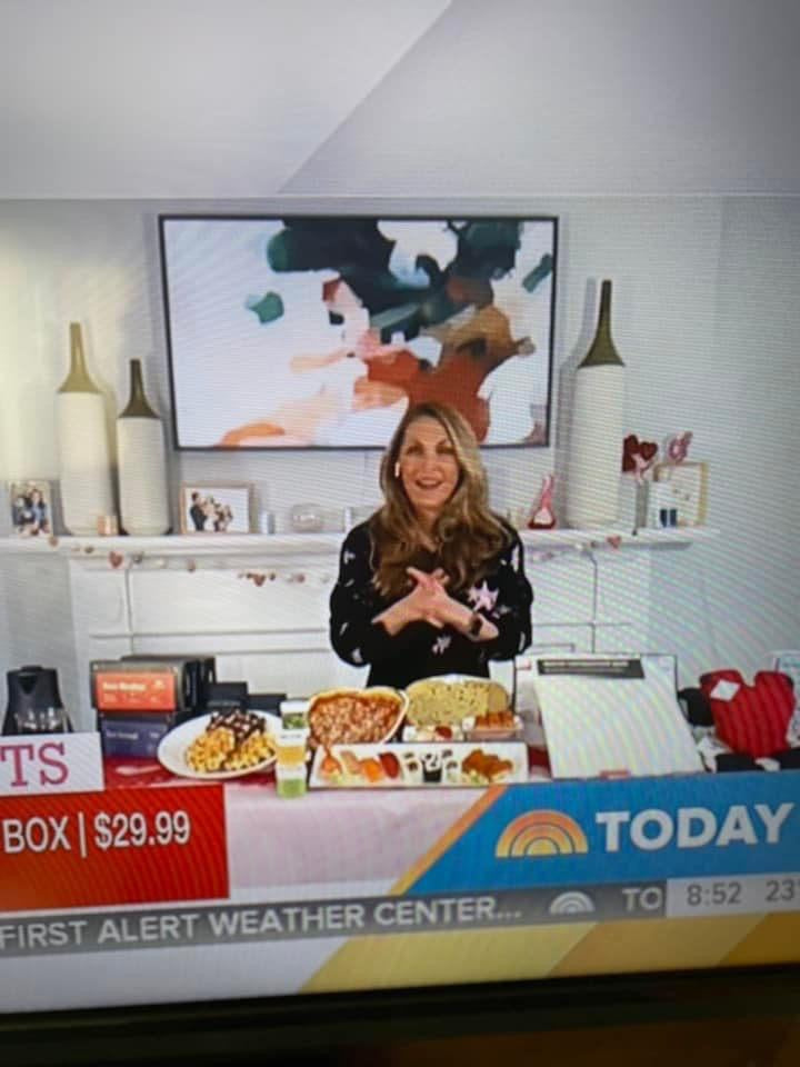 Otonio artwork on Samsung Frame TV on Today Show