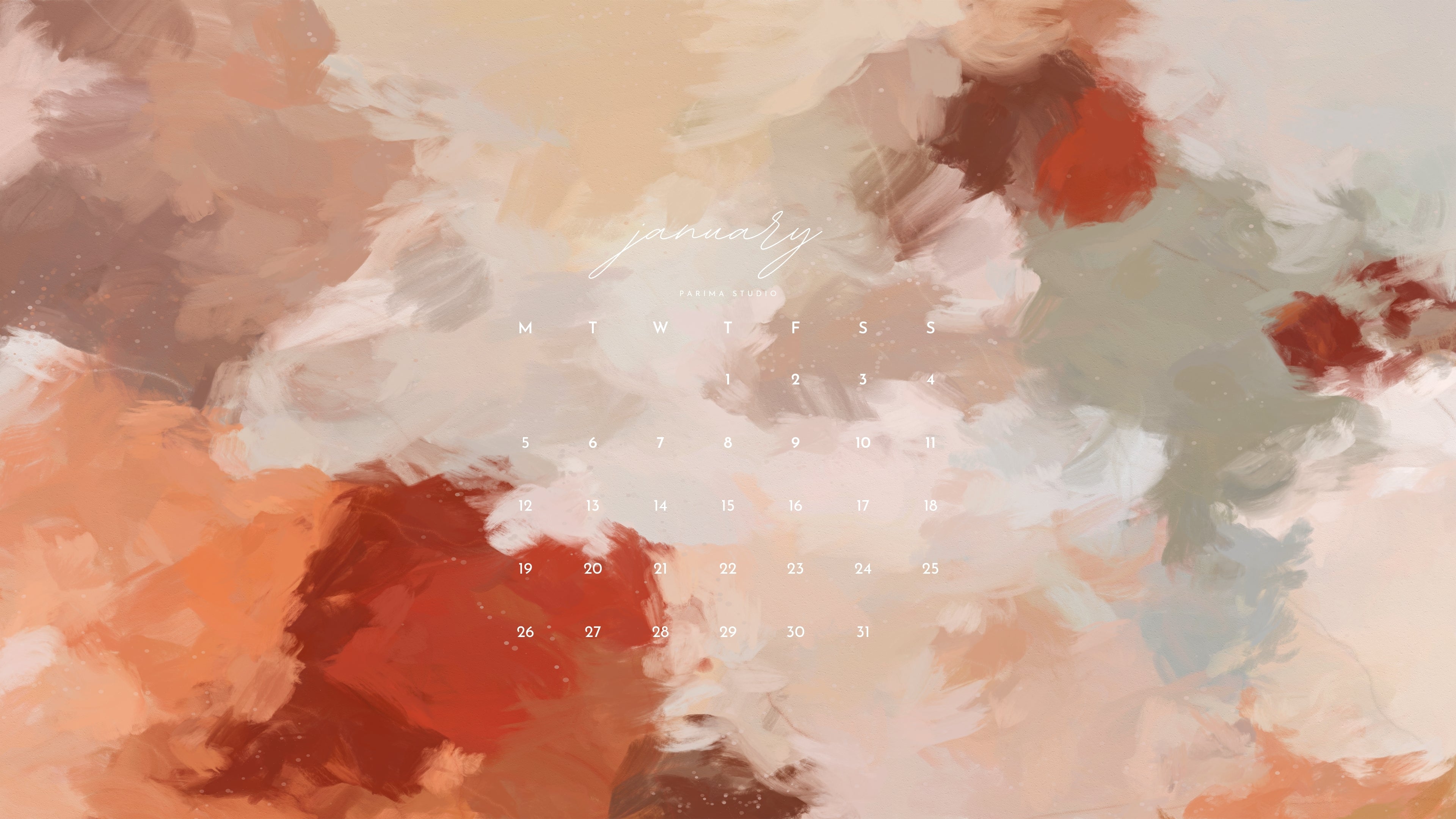 January 2026 Calendar and Wallpaper Download