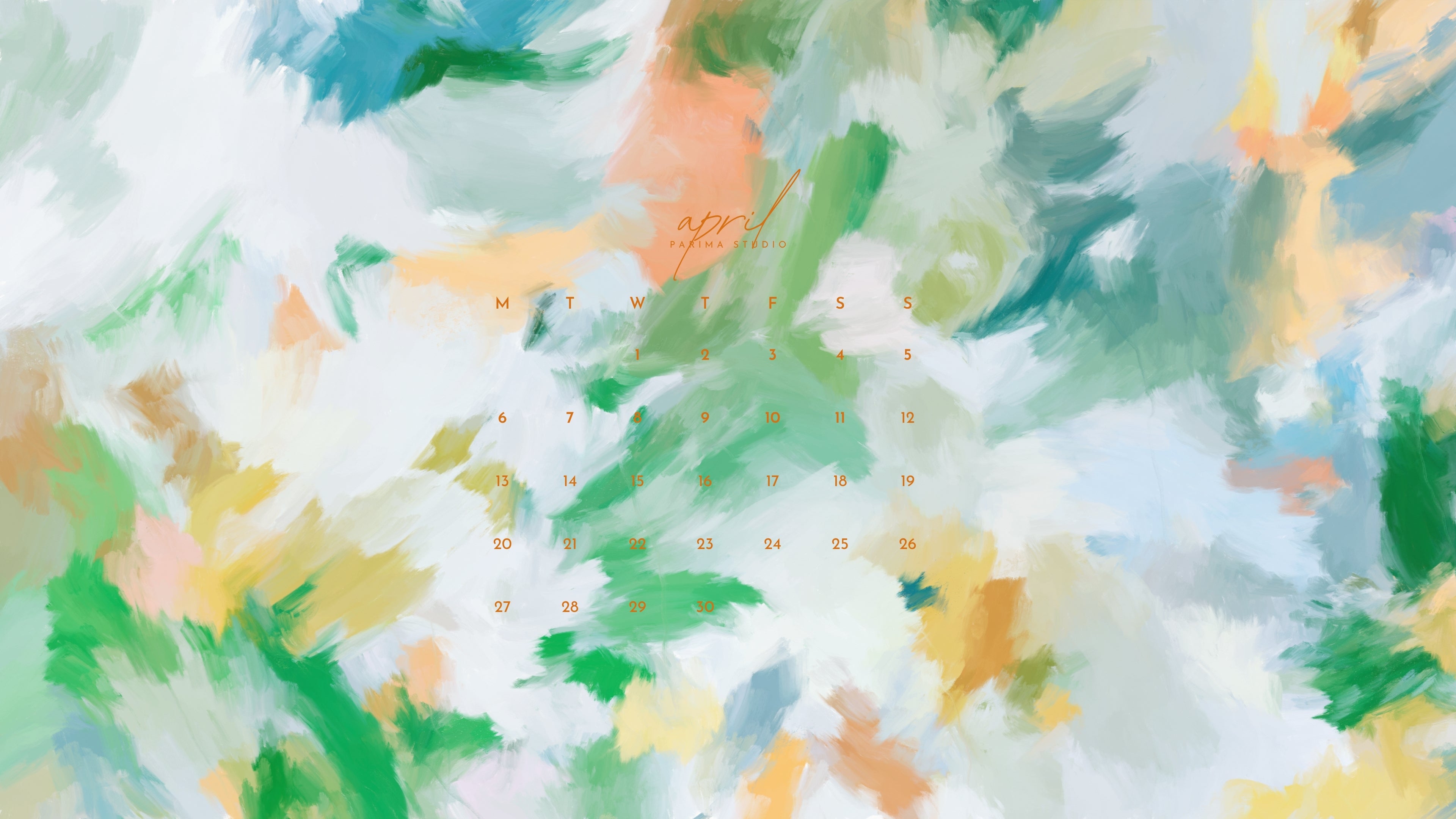 April 2026 Calendar and Wallpaper
