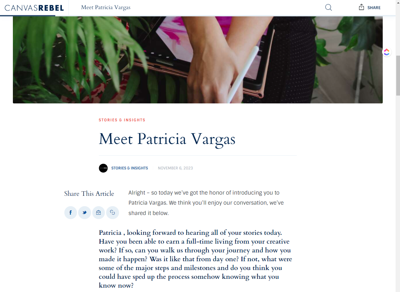 Interview in Canvas Rebel