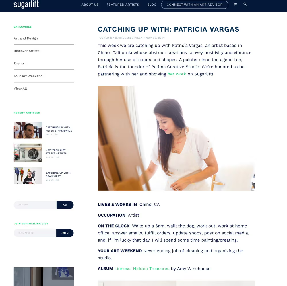 Parima Studio art in Sugarlift