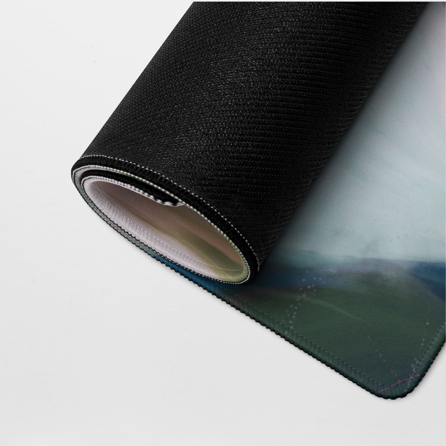 Bloom, colorful desk mat for styling your office desk. Featuring artwork by Parima Studio. Home office styling accessories, cubicle styling accessories.