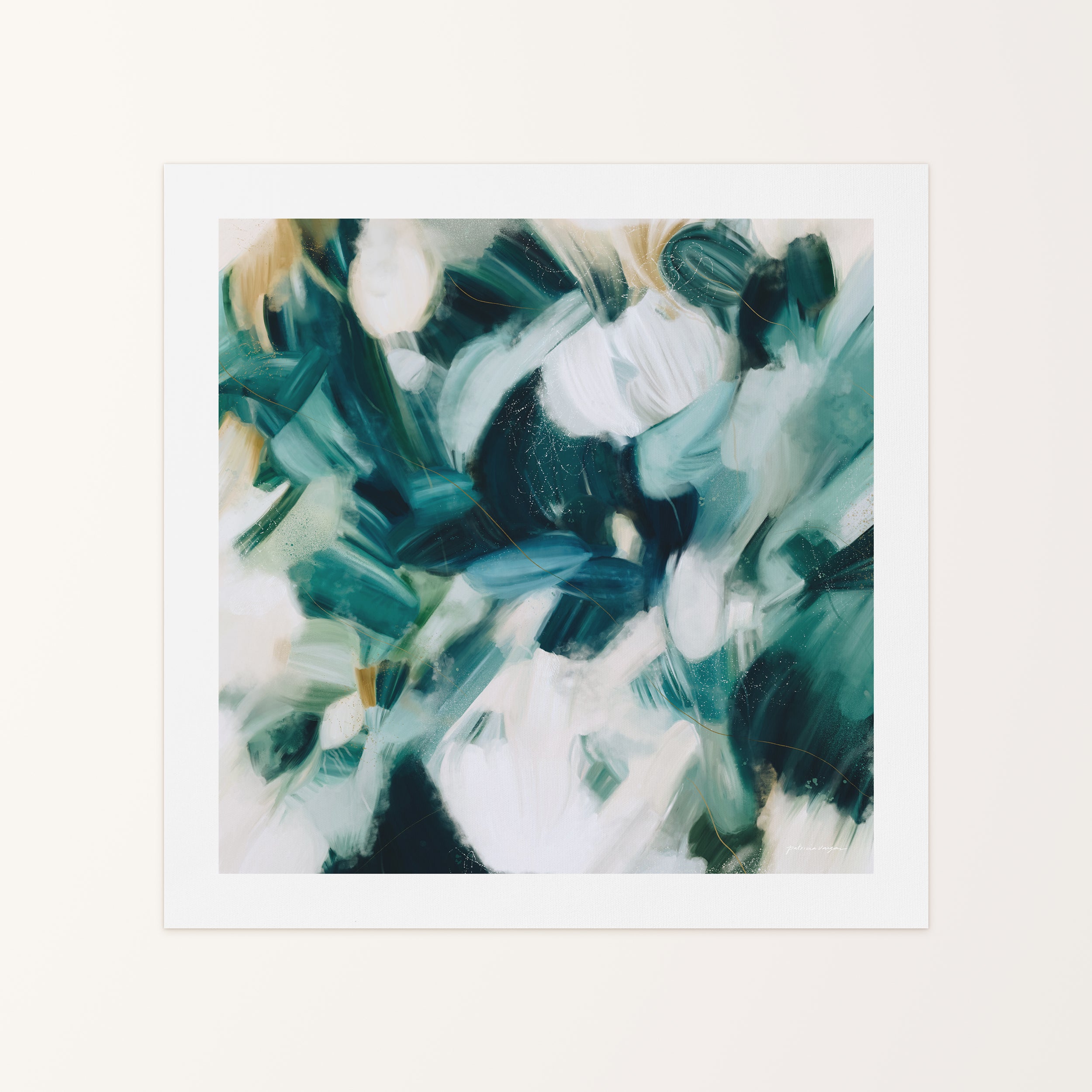 Caspian, Square Matte Canvas Print