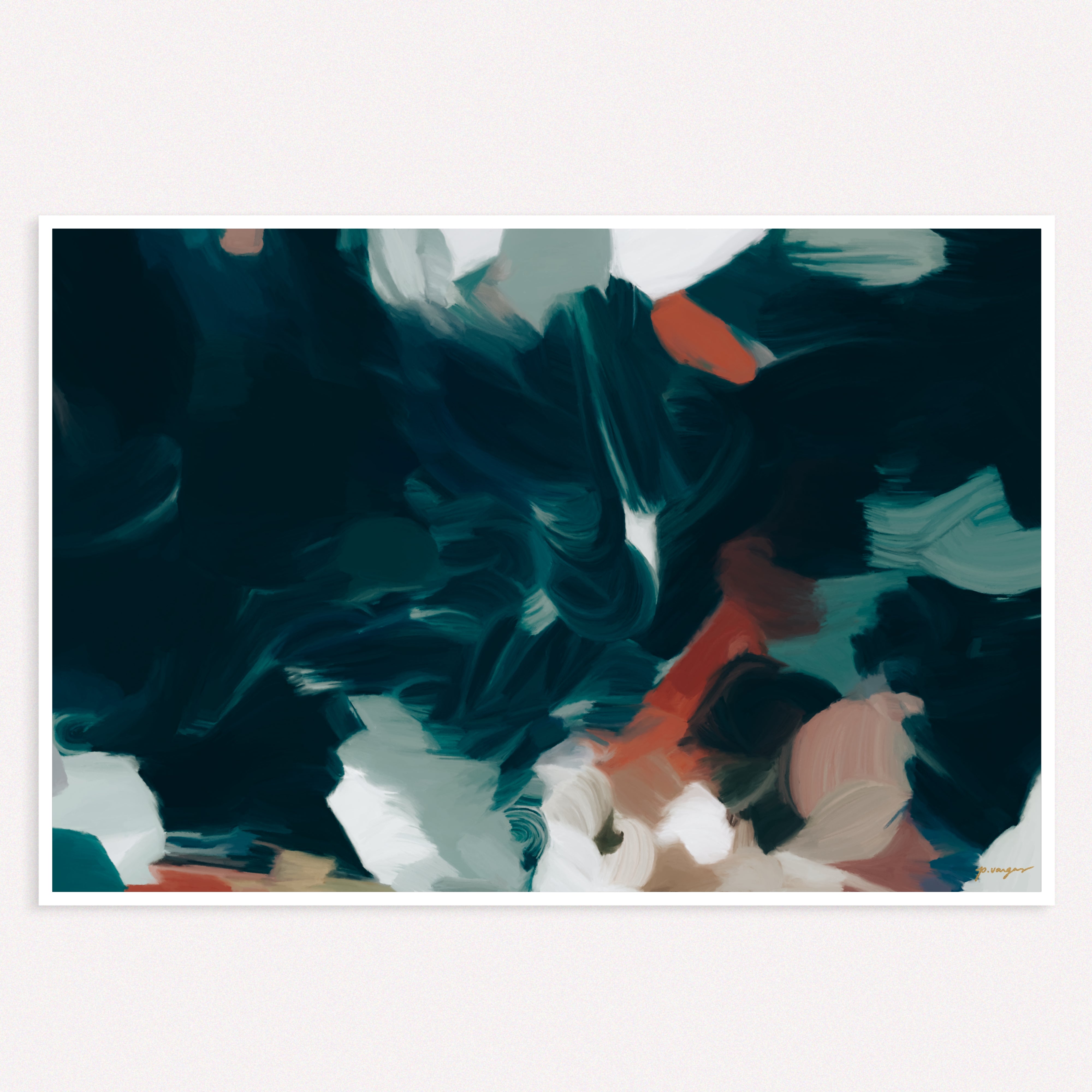 Del Mar, abstract art print