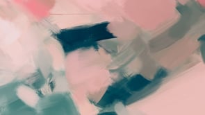 Video of Flamingo, pink and green colorful abstract wall art print by Parima Studio