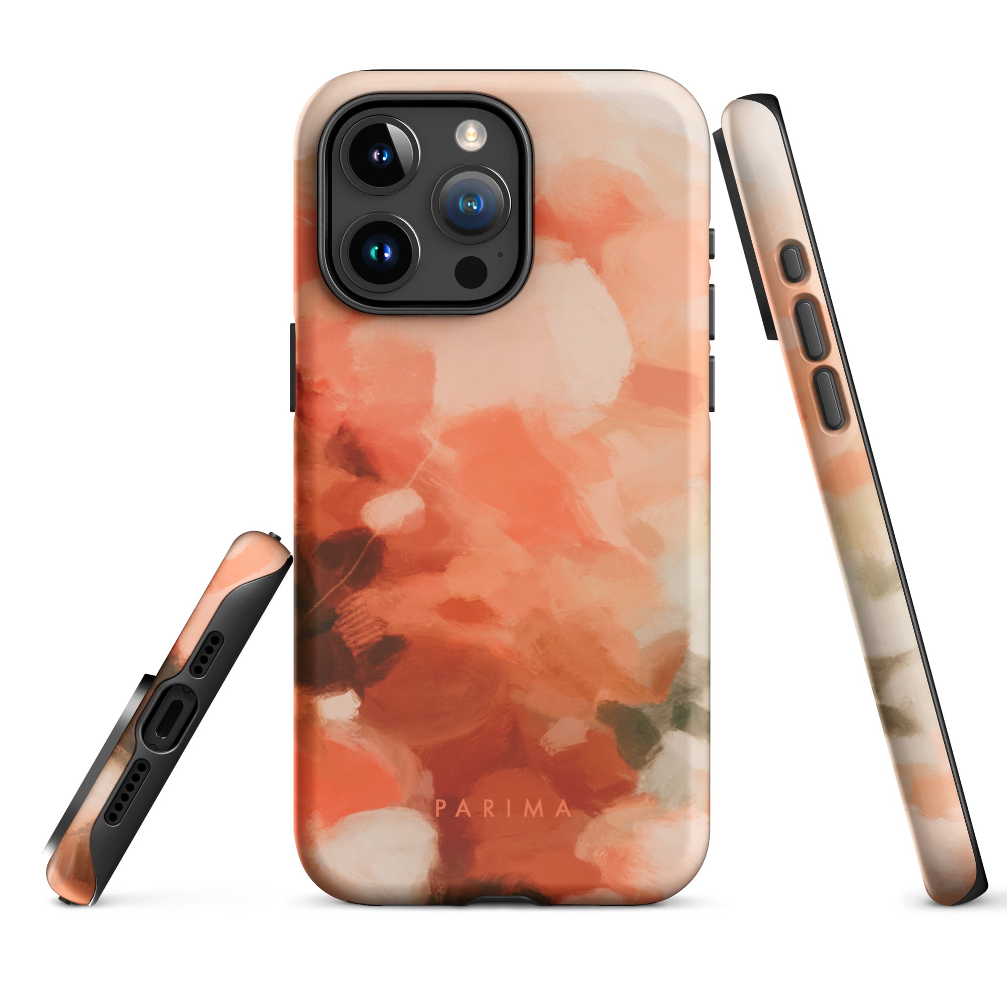 Sweet Nectar, orange and pink abstract art - iPhone 15 Pro Max tough case by Parima Studio