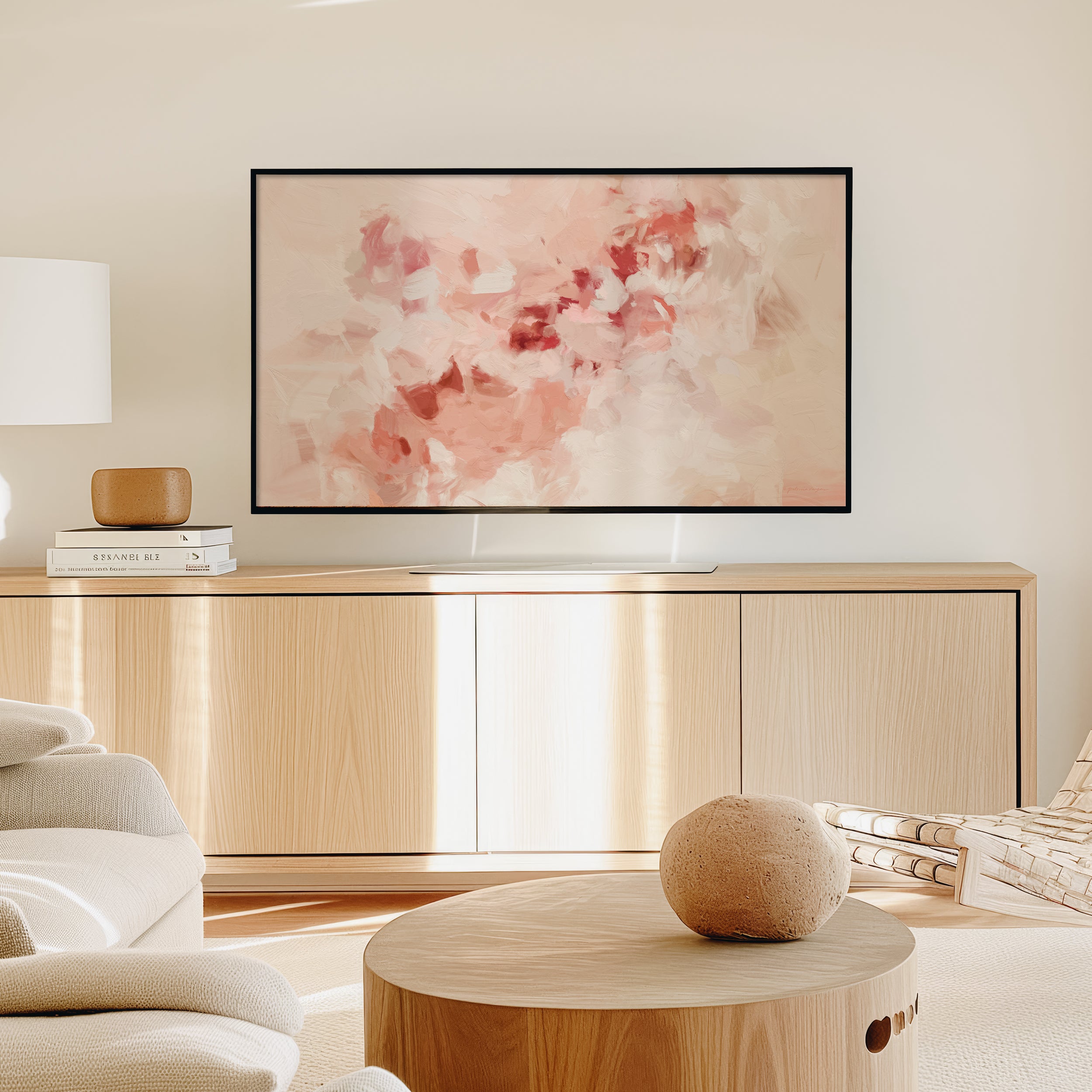 Terracotta Pink pink abstract art for Samsung FrameTV - artwork for FrameTV - digital download. Art by Parima Studio