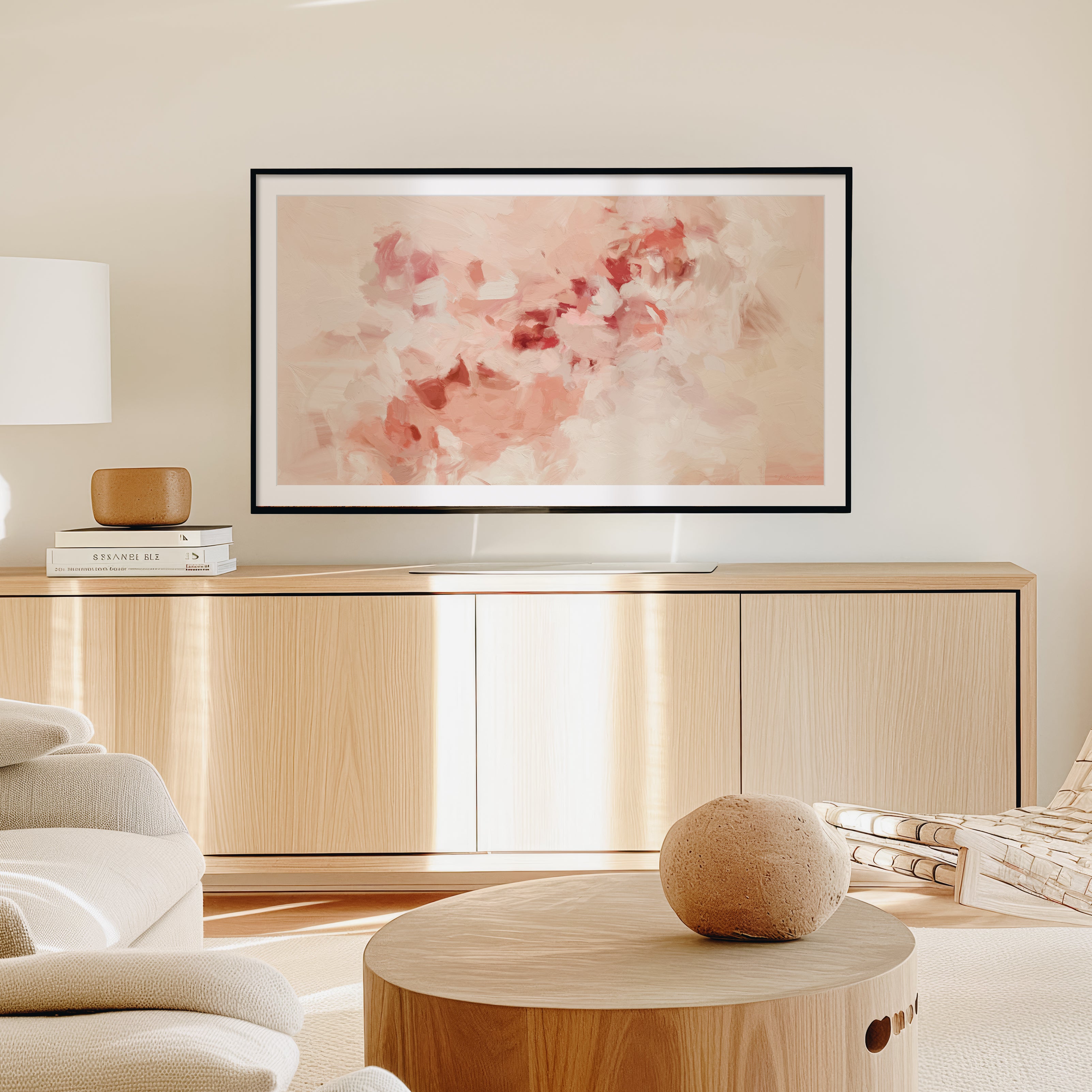 Terracotta Pink pink abstract art for Samsung FrameTV - artwork for FrameTV - digital download. Art by Parima Studio