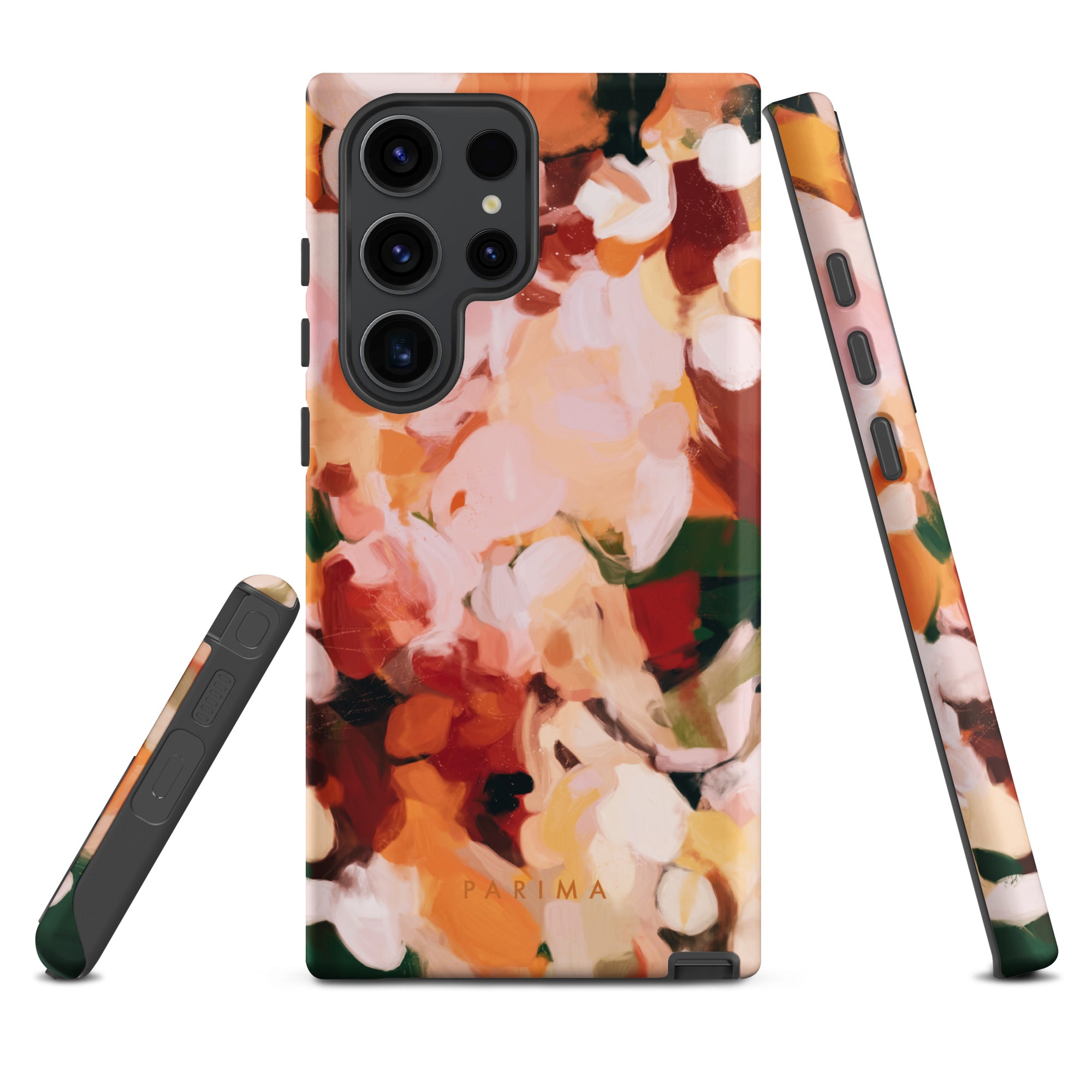 The Grove, pink and green abstract art on Samsung Galaxy S23 Ultra tough case by Parima Studio