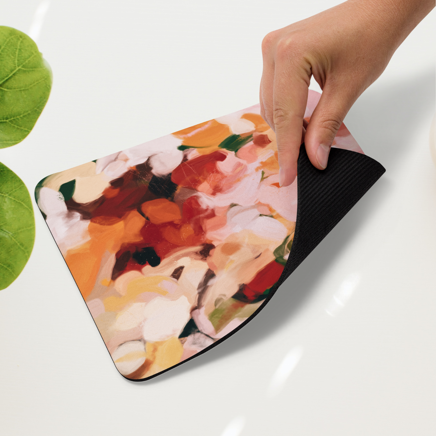 The Grove, colorful mouse pad for styling your office desk. Featuring artwork by Parima Studio. Home office styling accessories, cubicle styling accessories.