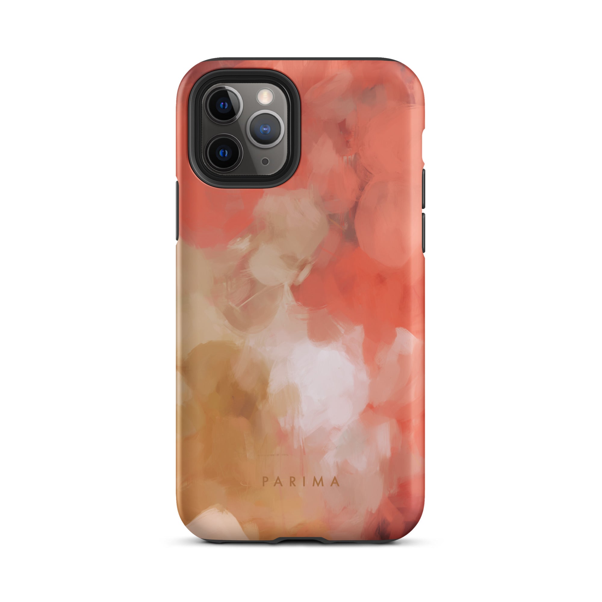 Begonia, pink and gold abstract art - iPhone 11 Pro tough case by Parima Studio