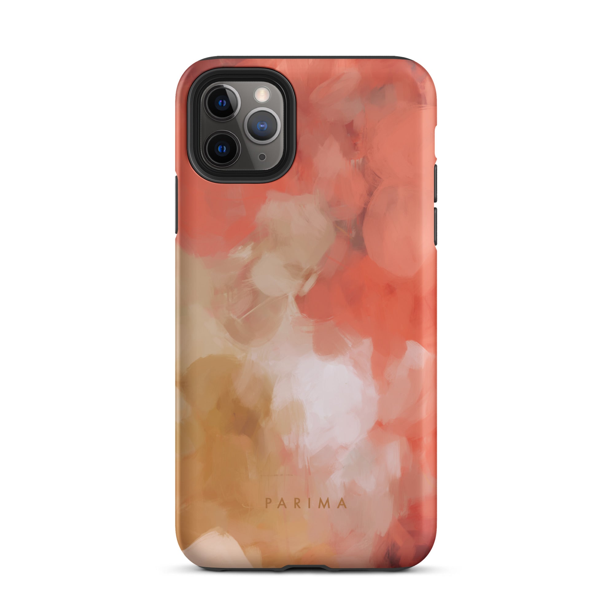 Begonia, pink and gold abstract art - iPhone 11 Pro Max tough case by Parima Studio