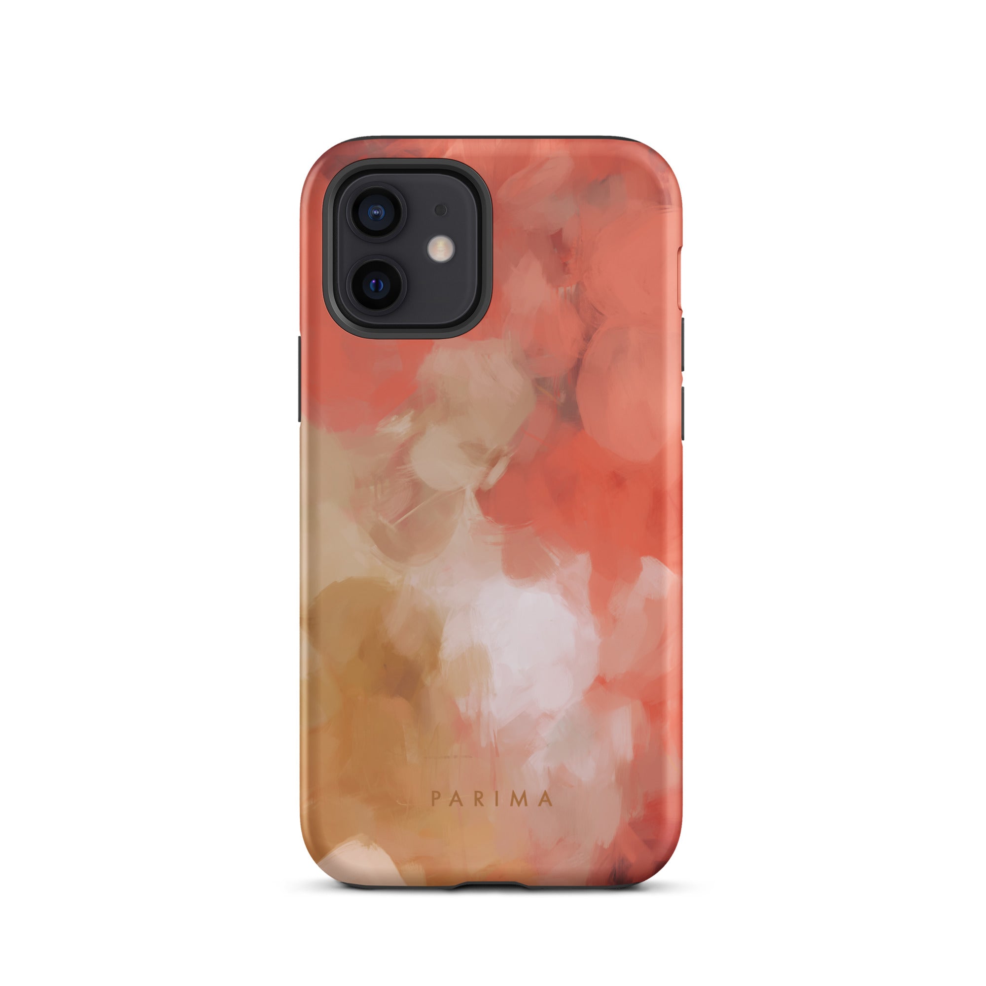 Begonia, pink and gold abstract art - iPhone 12 tough case by Parima Studio