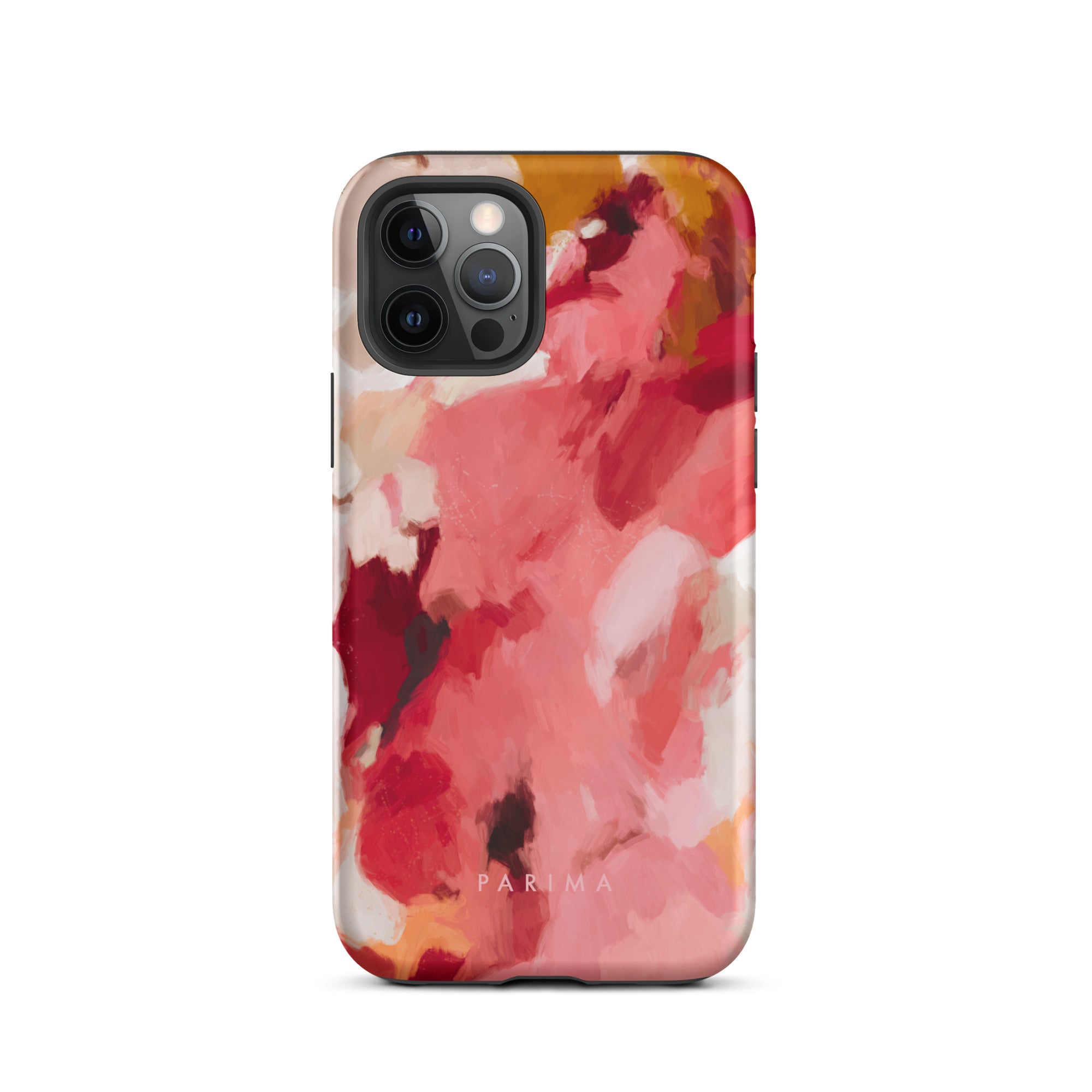 Apple, red and pink abstract art - iPhone 12 Pro tough case by Parima Studio