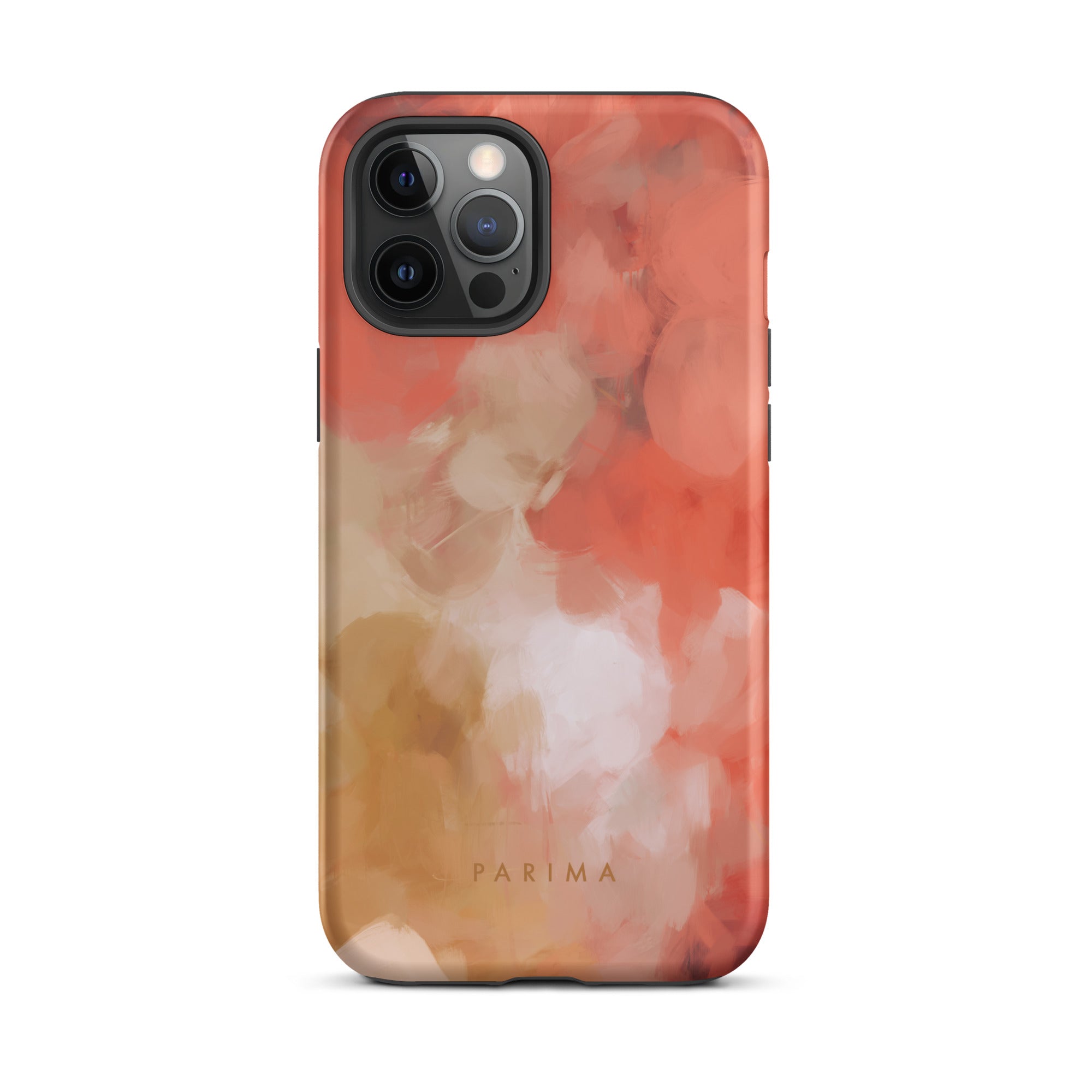 Begonia, pink and gold abstract art - iPhone 12 Pro Max tough case by Parima Studio