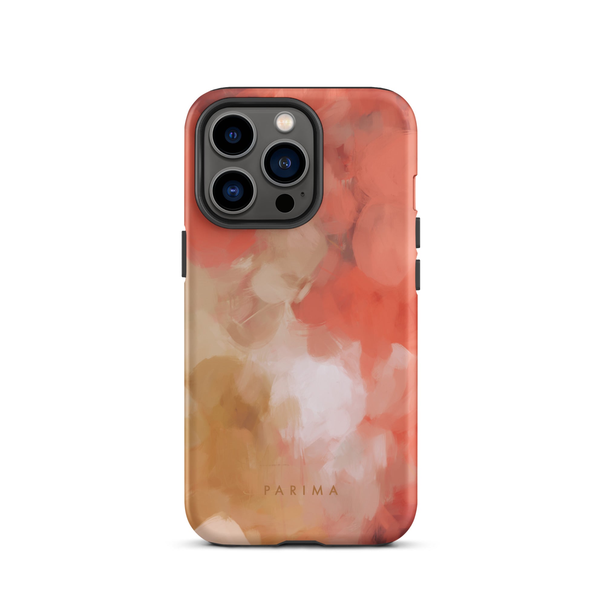 Begonia, pink and gold abstract art - iPhone 13 Pro tough case by Parima Studio