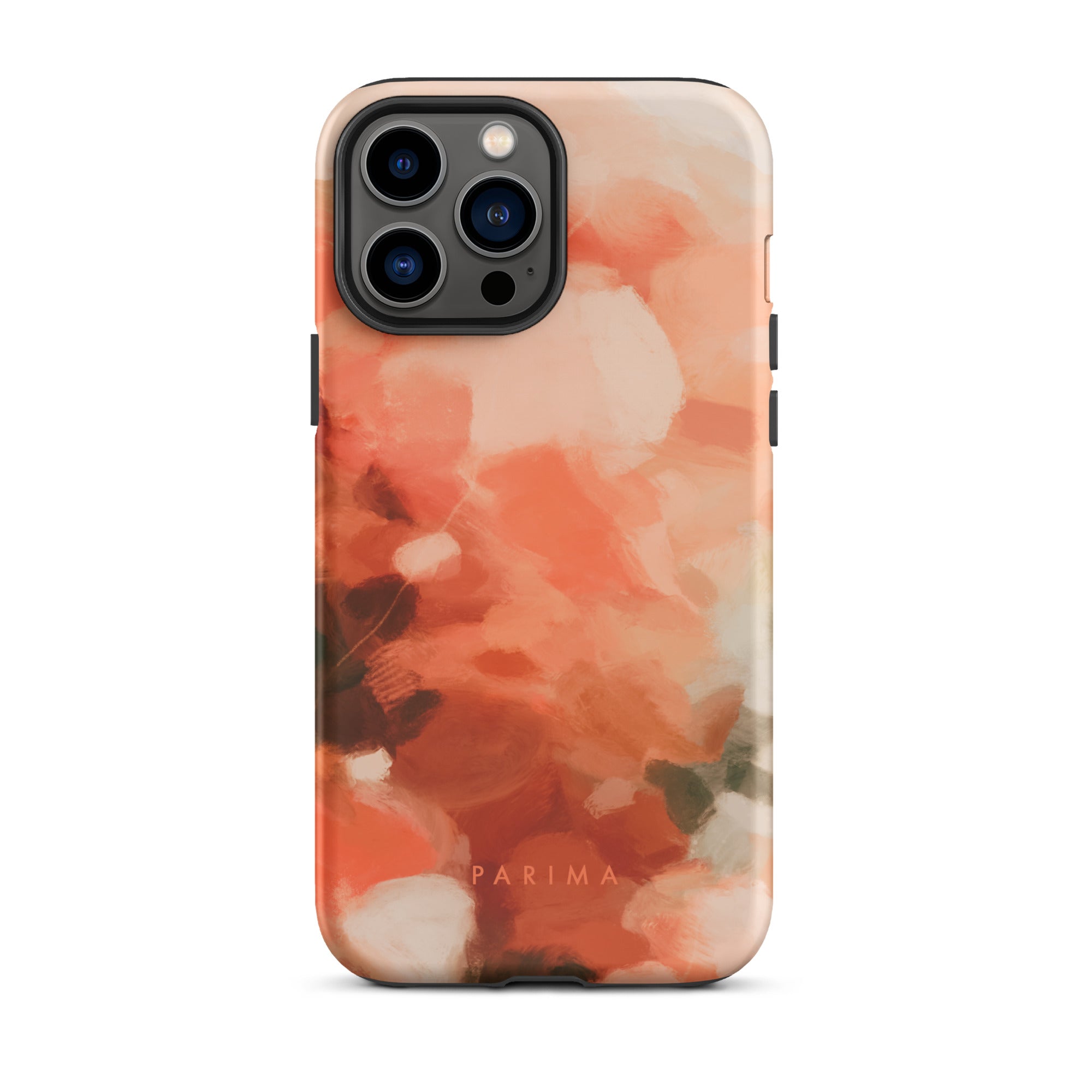 Sweet Nectar, orange and pink abstract art - iPhone 13 Pro Max tough case by Parima Studio
