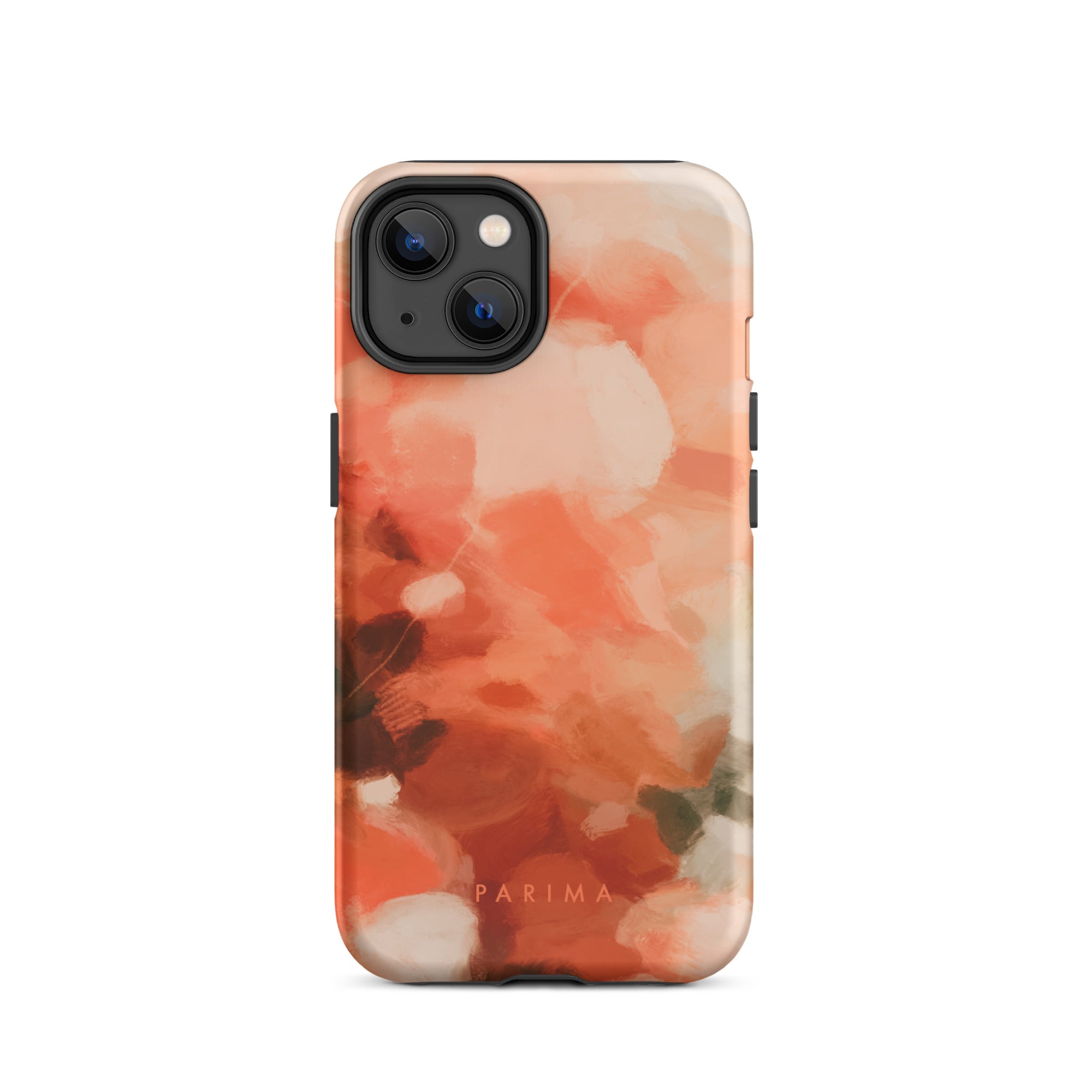 Sweet Nectar, orange and pink abstract art - iPhone 14 tough case by Parima Studio