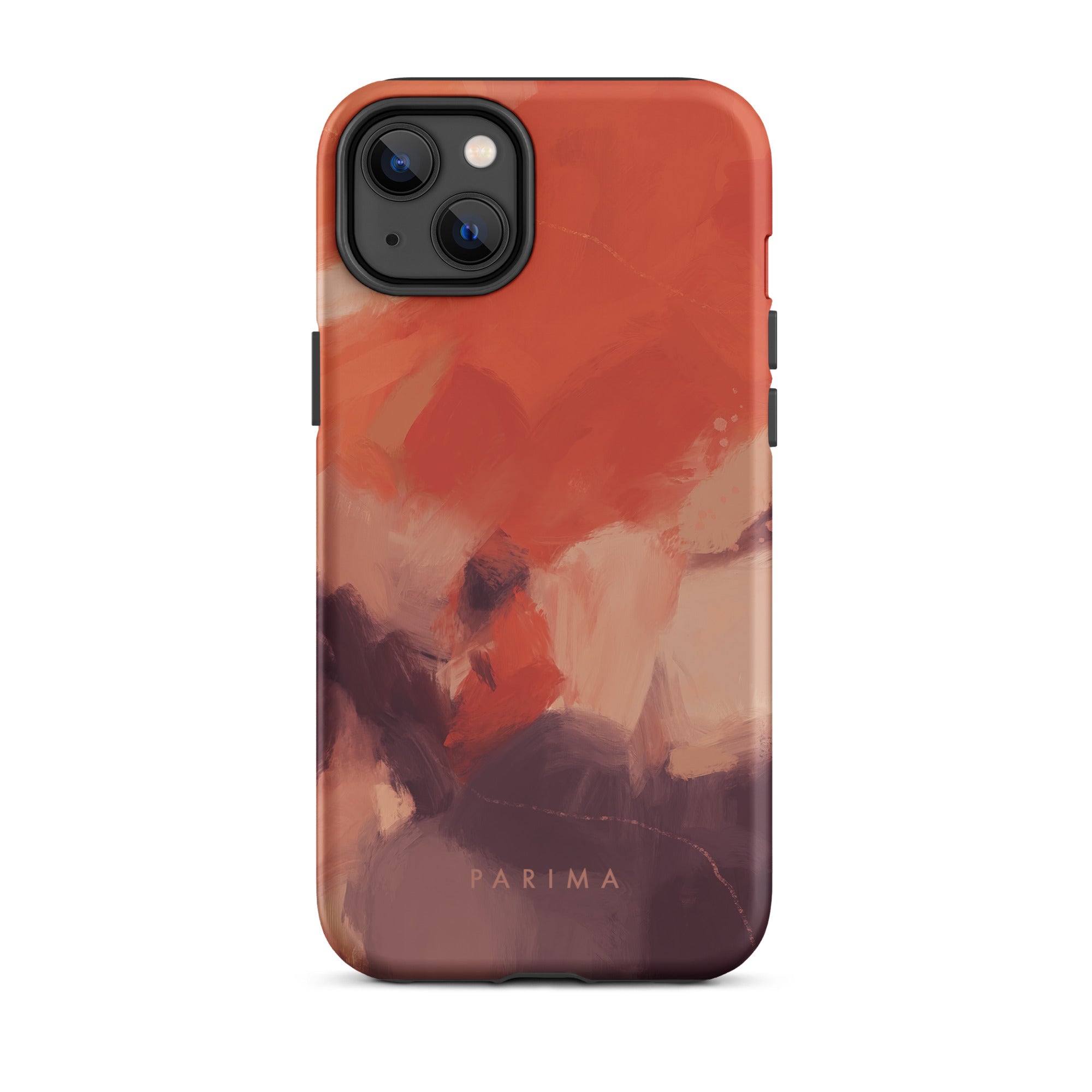 Autumn, orange and purple abstract art - iPhone 14 Plus tough case by Parima Studio