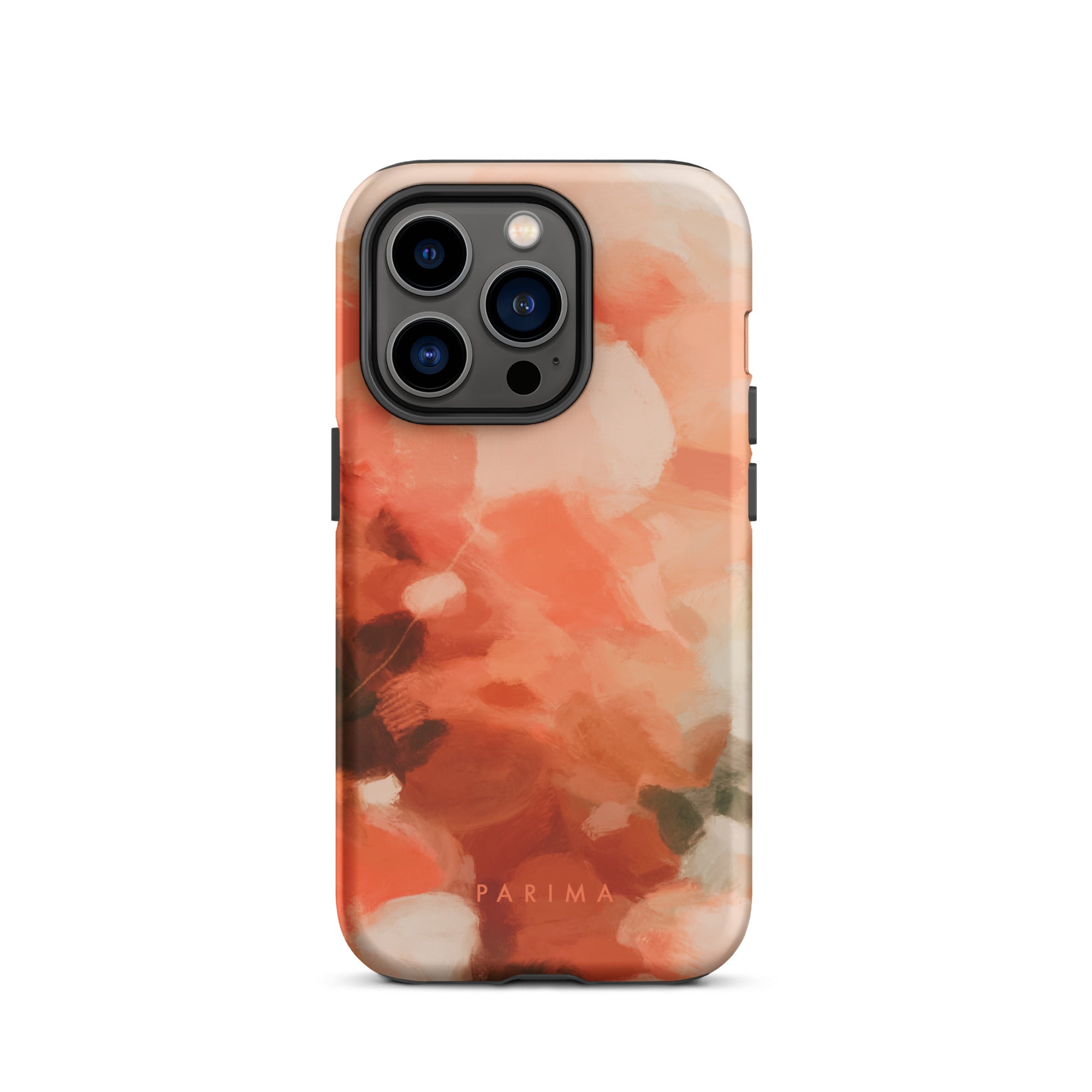 Sweet Nectar, orange and pink abstract art - iPhone 14 Pro tough case by Parima Studio