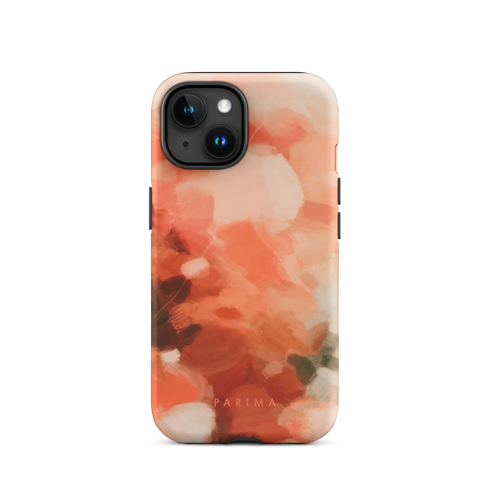 Sweet Nectar, orange and pink abstract art - iPhone 15 tough case by Parima Studio