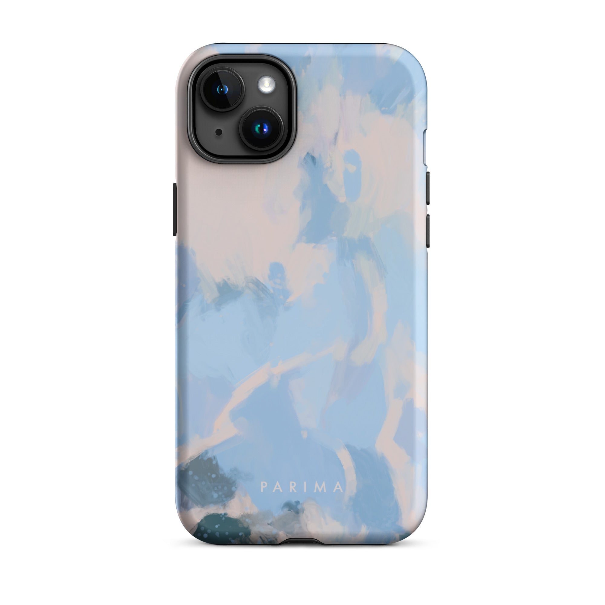 Dove, blue and pink abstract art - iPhone 15 Plus tough case by Parima Studio