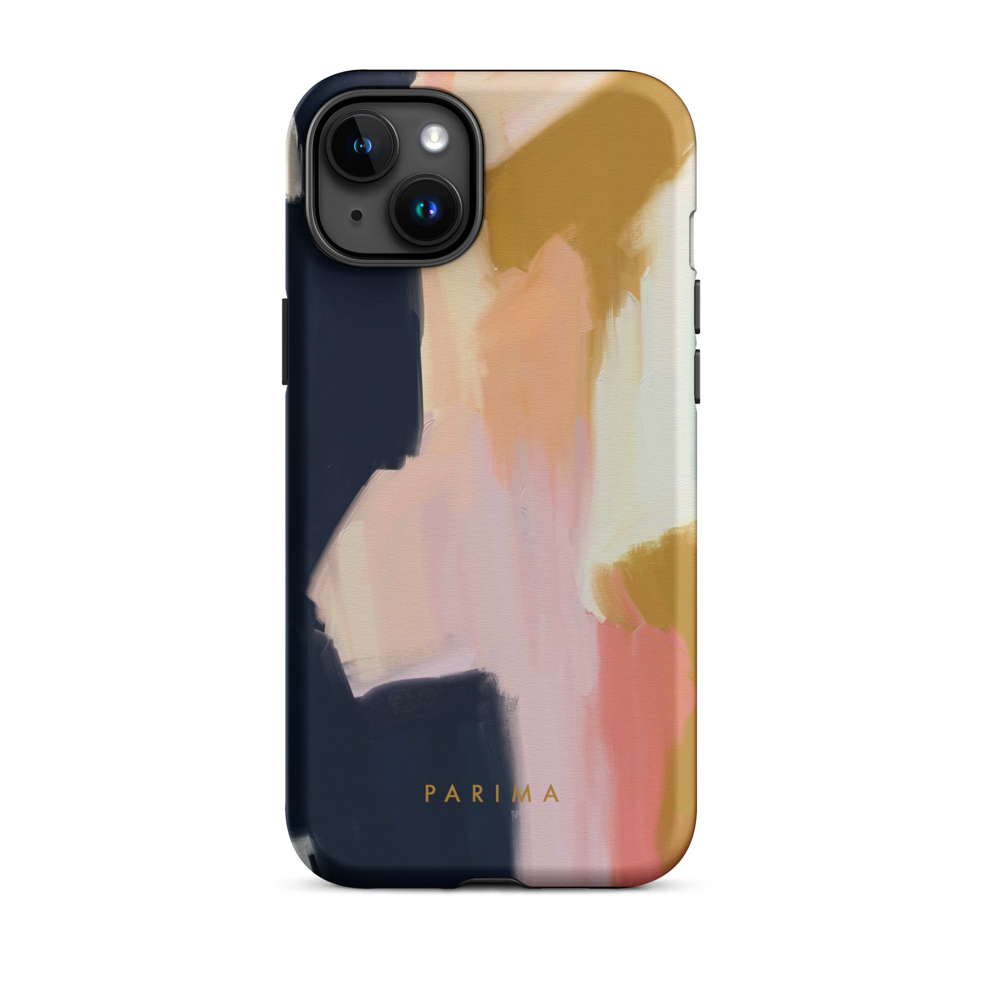 Kali, blue and gold abstract art - iPhone 15 Plus tough case by Parima Studio