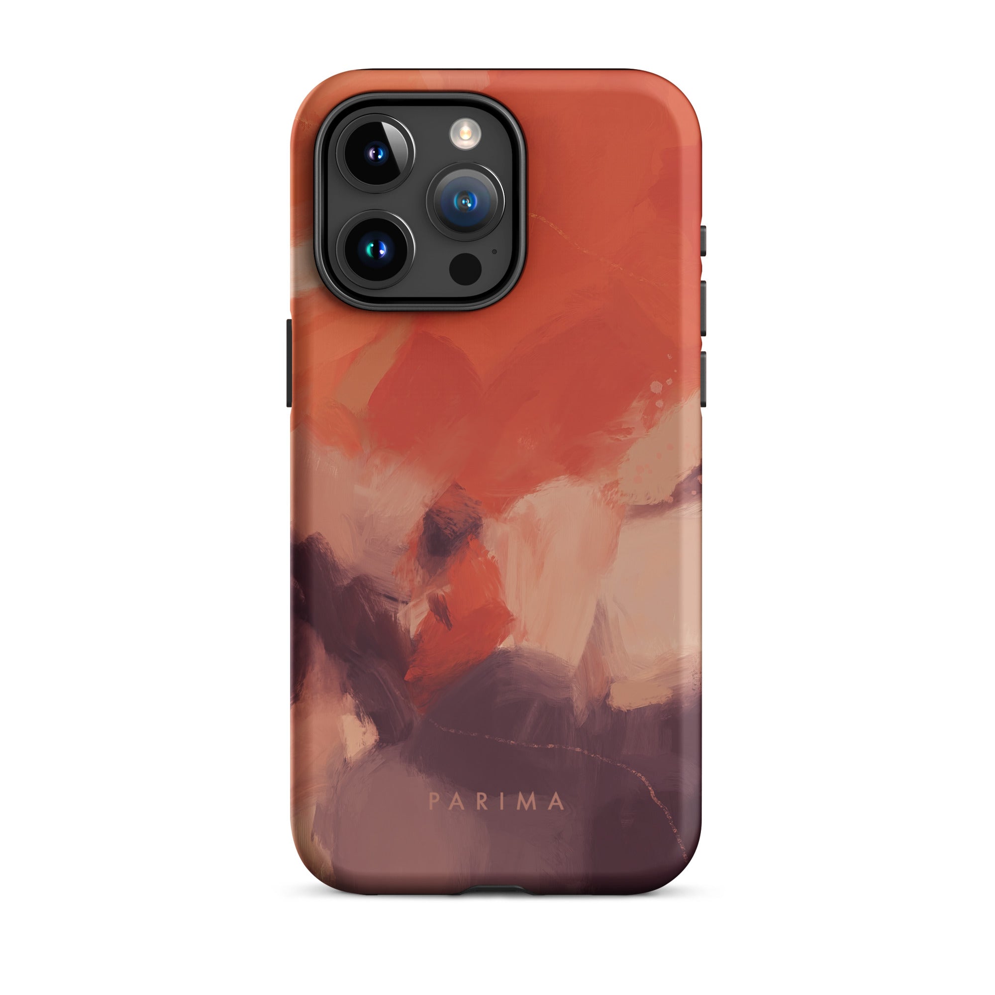 Autumn, orange and purple abstract art - iPhone 15 Pro Max tough case by Parima Studio