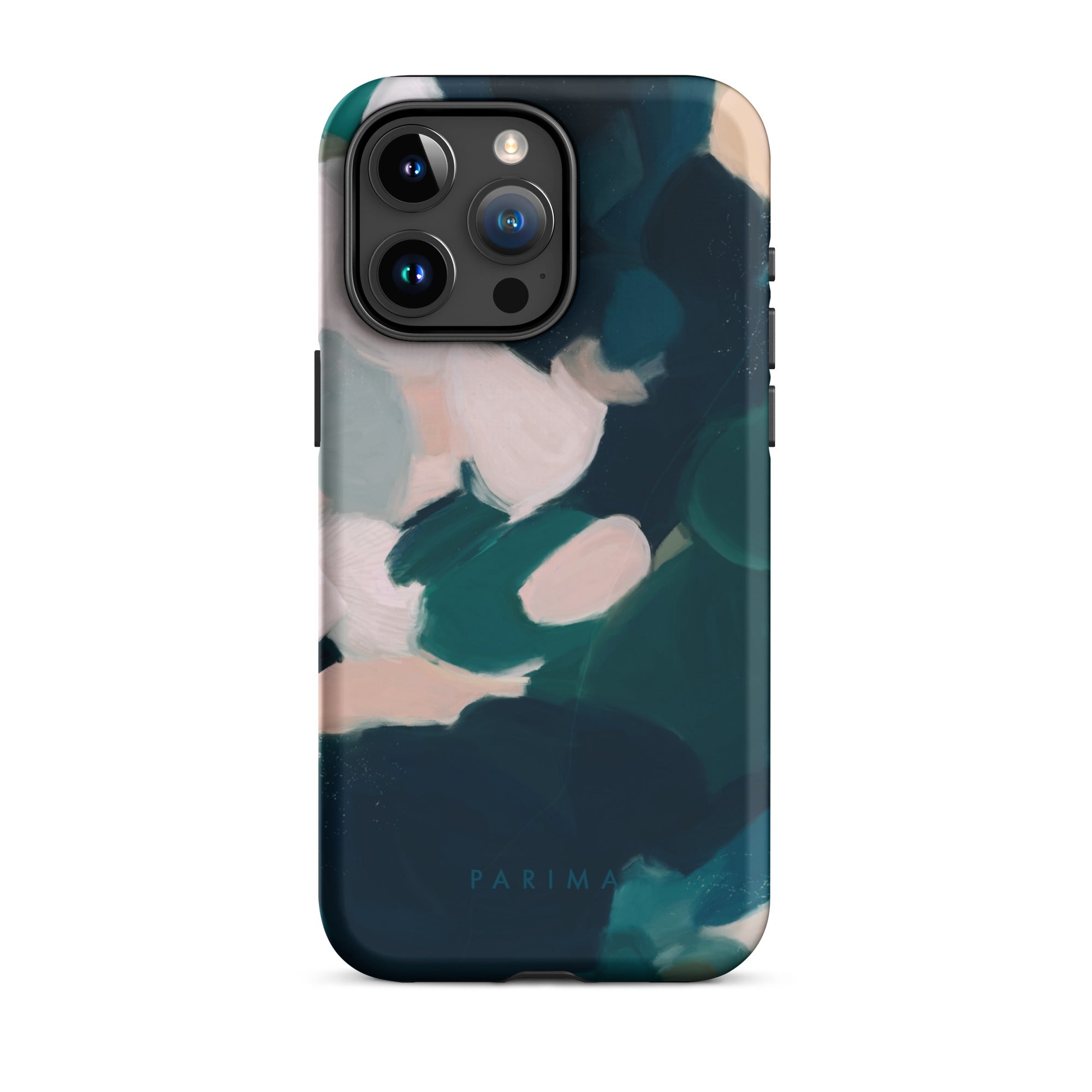 Aerwyn, green and pink abstract art - iPhone 15 Pro Max tough case by Parima Studio