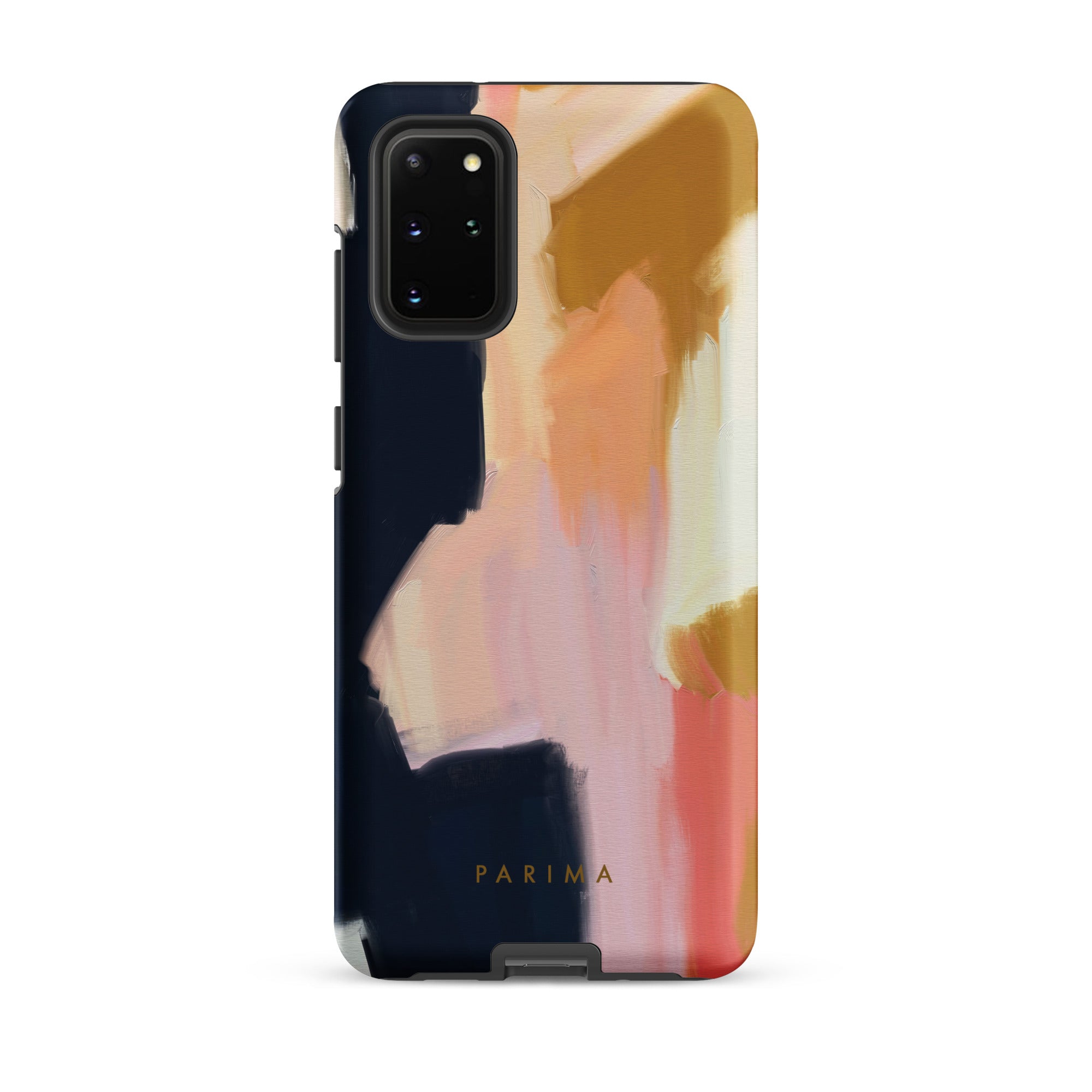 Kali, pink and gold abstract art on Samsung Galaxy S20 Plus tough case by Parima Studio