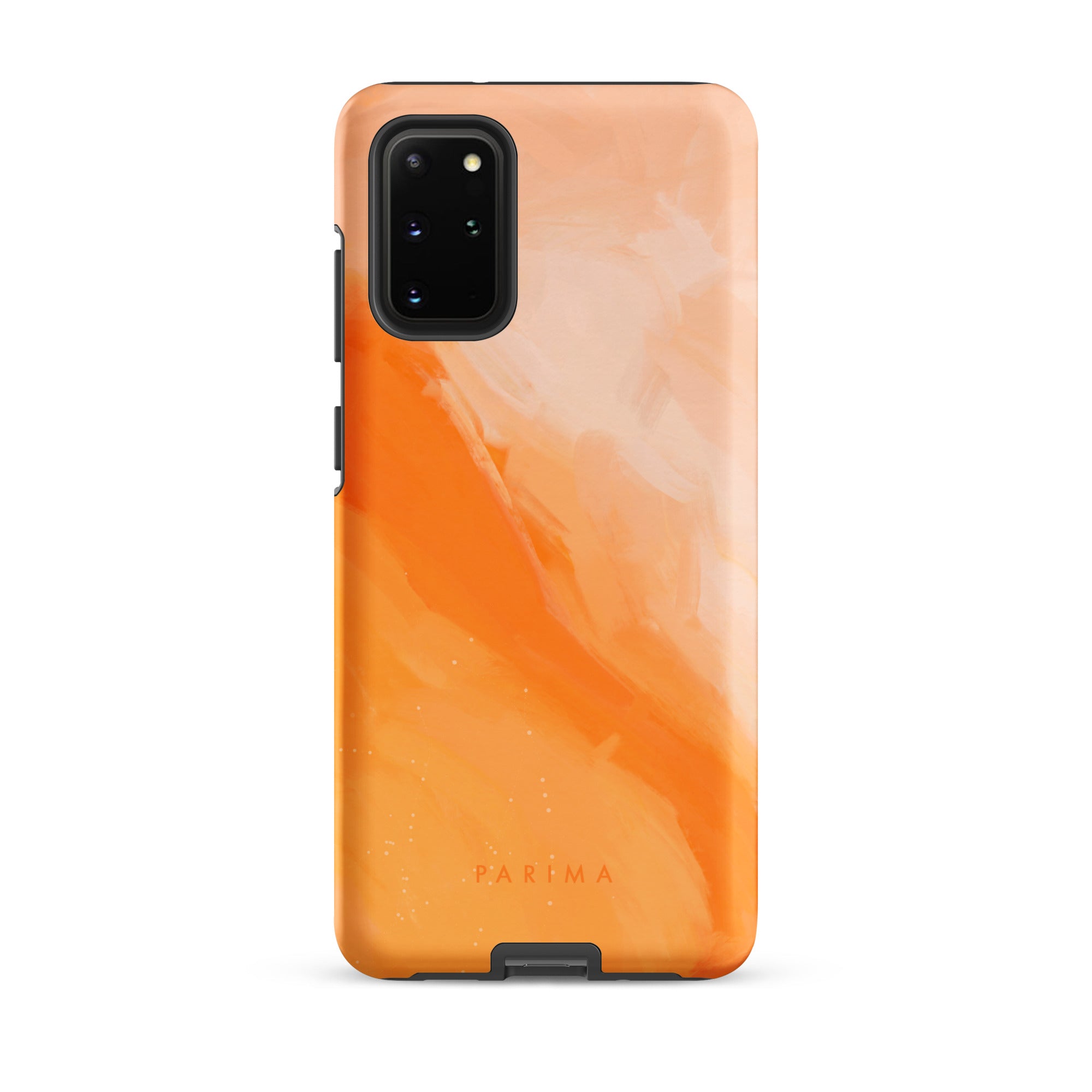 Sweet Orange, orange and pink abstract art on Samsung Galaxy S20 Plus tough case by Parima Studio