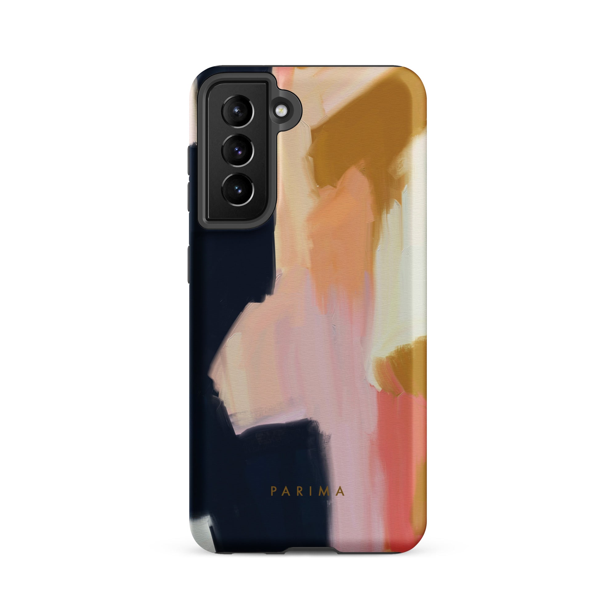 Kali, pink and gold abstract art on Samsung Galaxy S21 FE tough case by Parima Studio