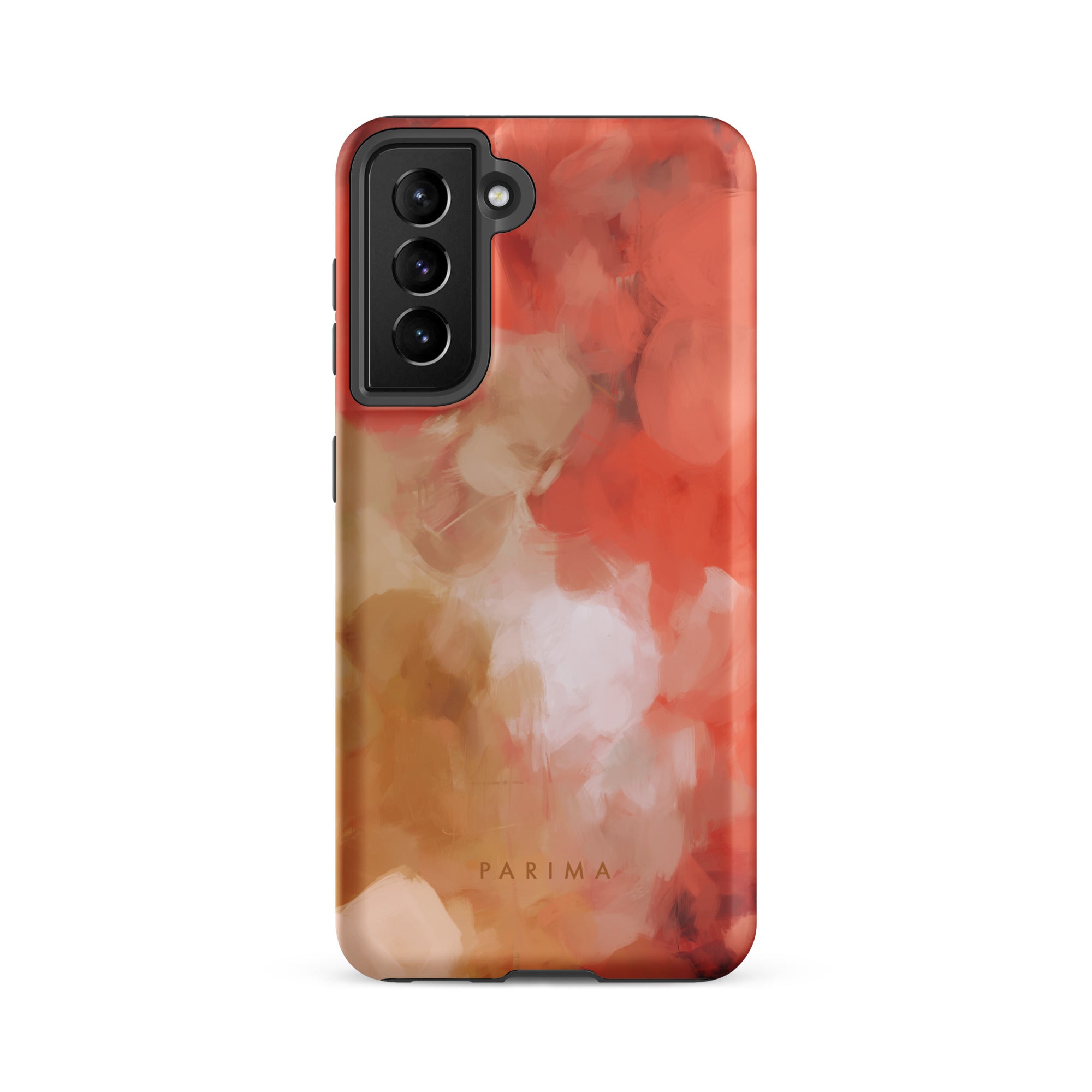 Begonia, pink and gold abstract art on Samsung Galaxy S21 FE tough case by Parima Studio