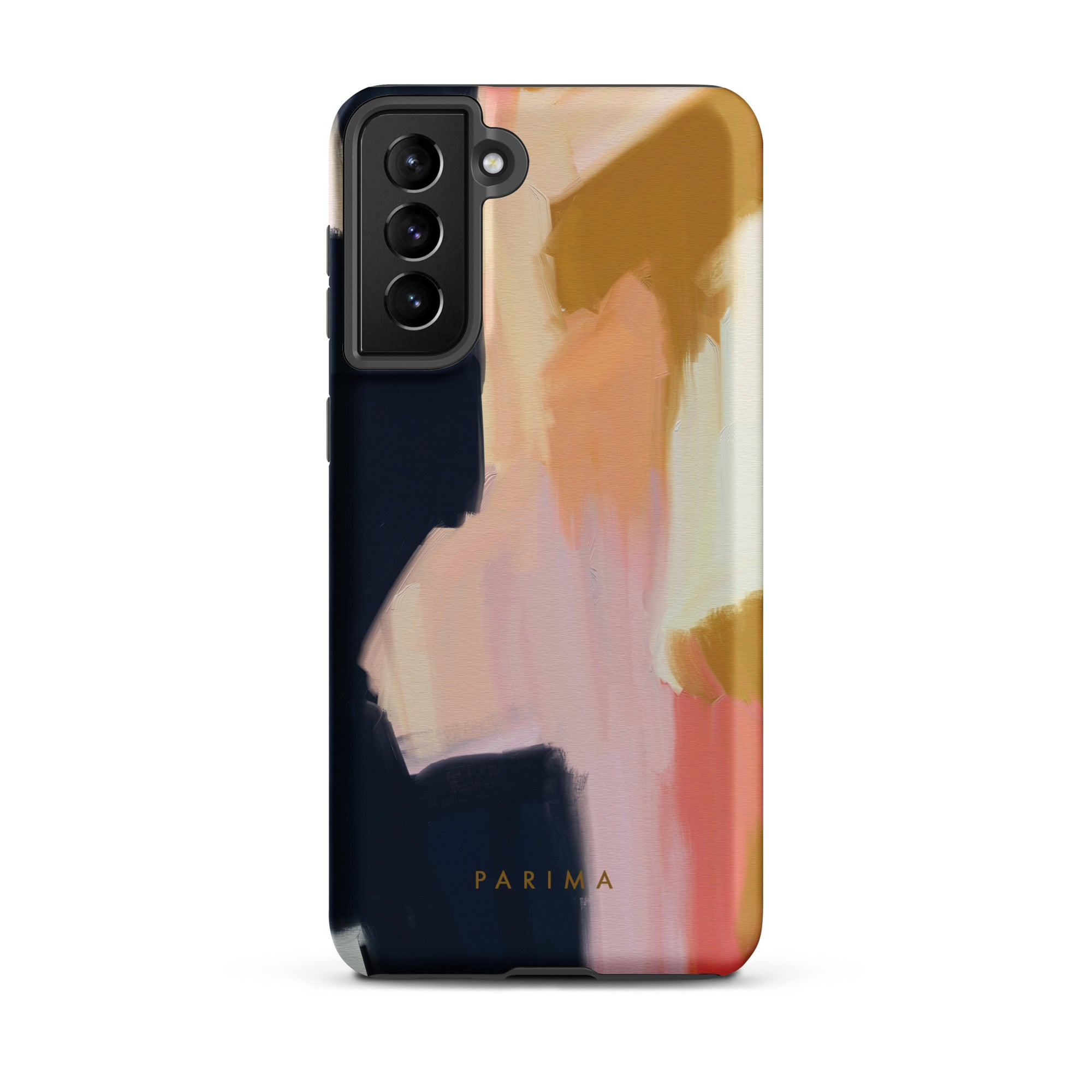 Kali, pink and gold abstract art on Samsung Galaxy S21 Plus tough case by Parima Studio