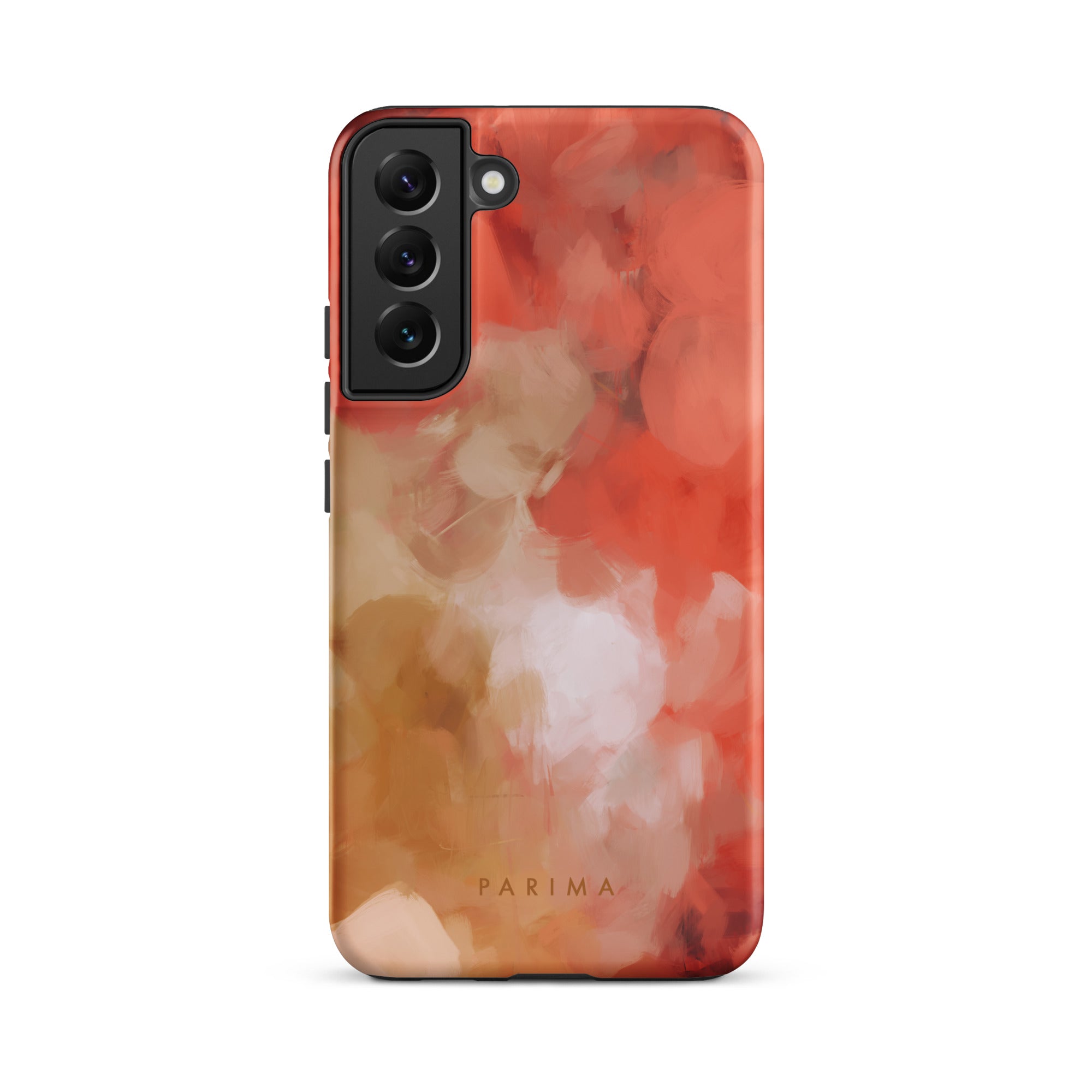 Begonia, pink and gold abstract art on Samsung Galaxy S22 plus tough case by Parima Studio