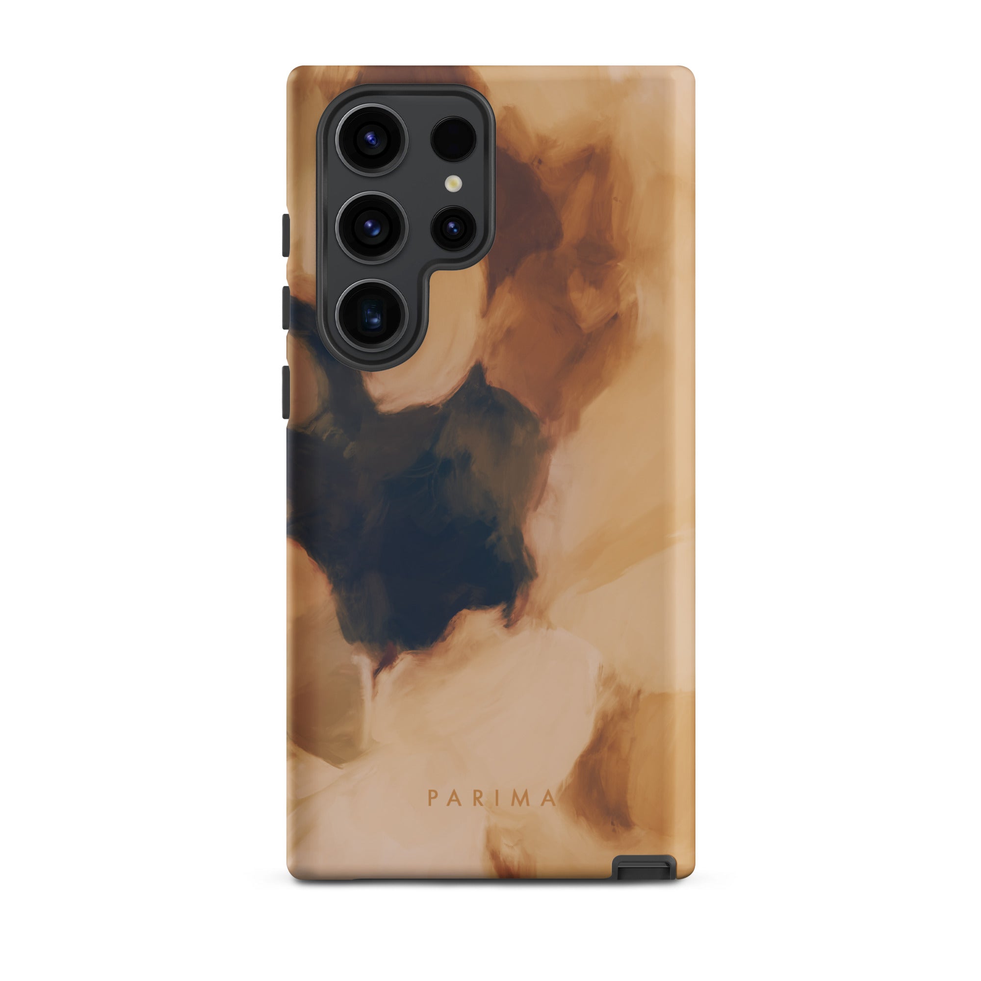 Clay, brown and tan color abstract art on Samsung Galaxy s23 Ultra tough case by Parima Studio