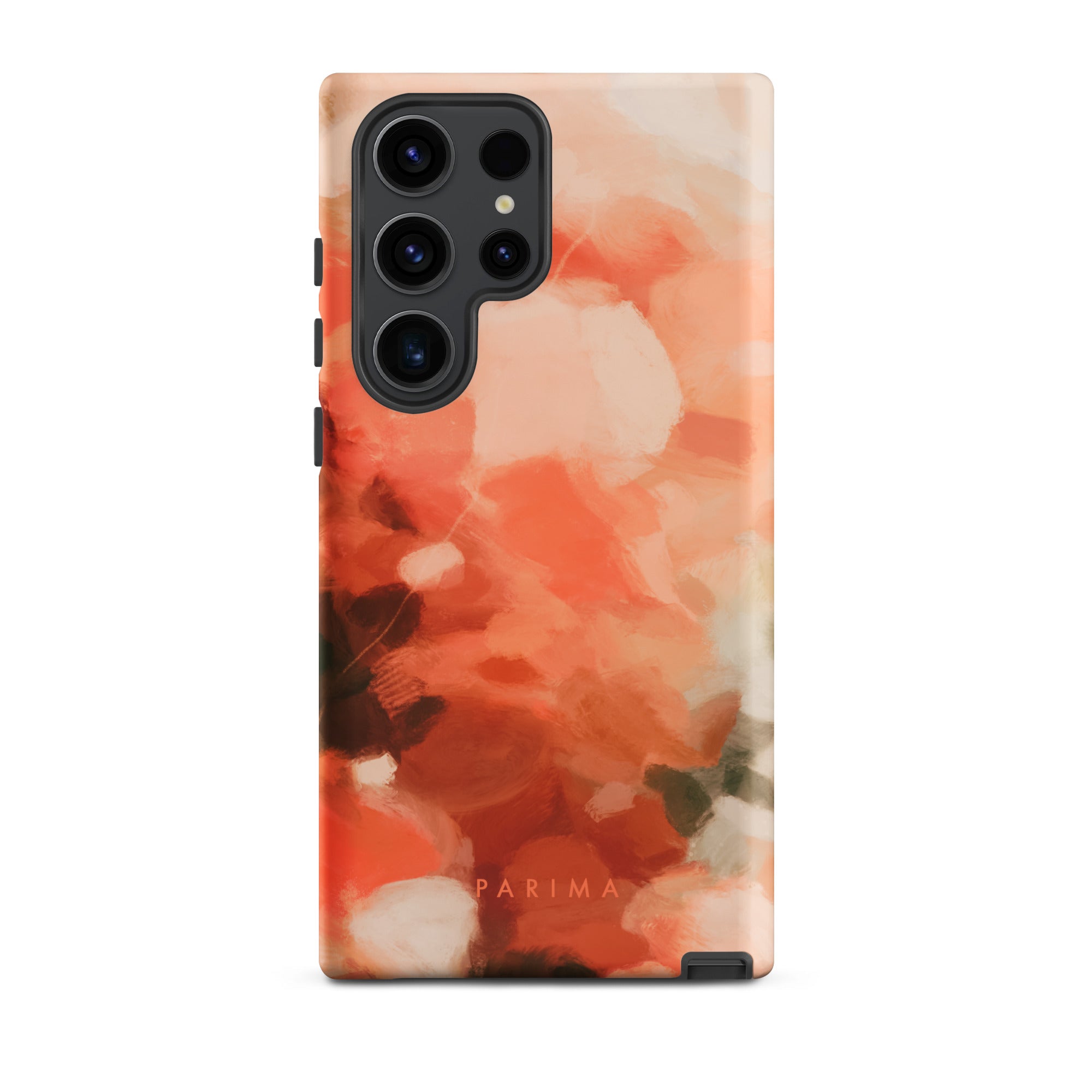 Sweet Nectar, orange and pink abstract art on Samsung Galaxy S23 Ultra tough case by Parima Studio