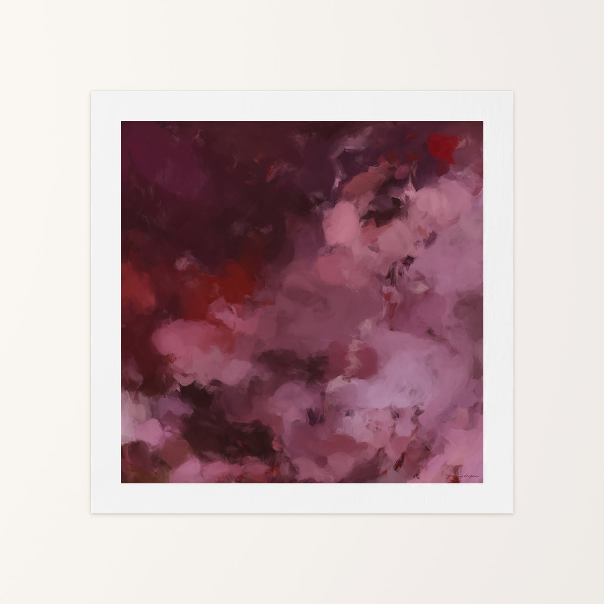 Wholeheartedly No.2, Square Matte Canvas Print