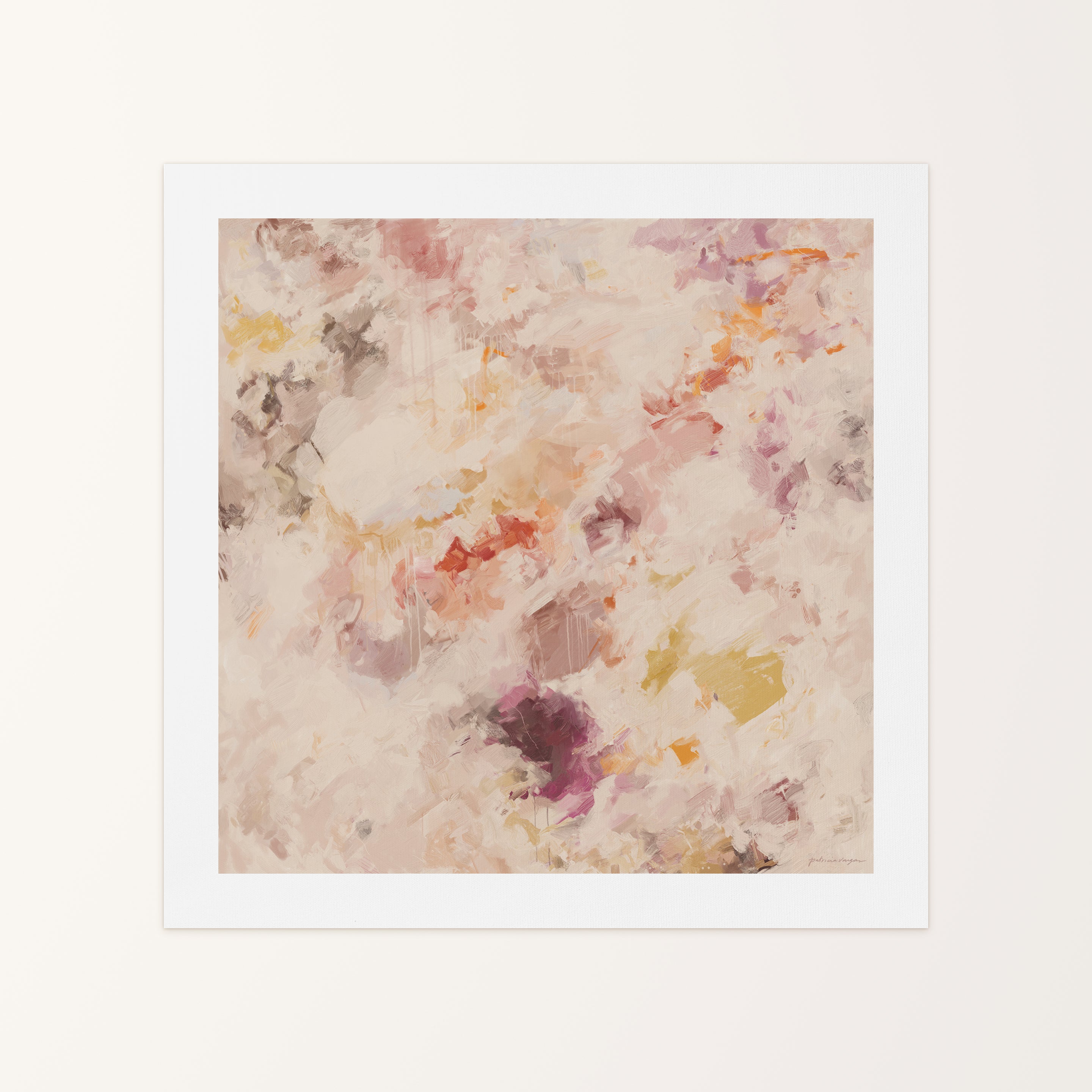 With Love, soft ethereal contemporary abstract wall art print by Parima Studio