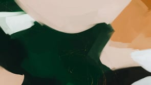 Video of Camden, Large green and gold abstract wall art print by Parima Studio