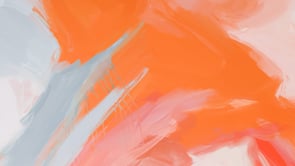 Video of Circe, orange and blue colorful abstract wall art print by Parima Studio