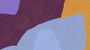 Video of Color Field No.4, purple, blue and yellow colorful abstract wall art print by Parima Studio