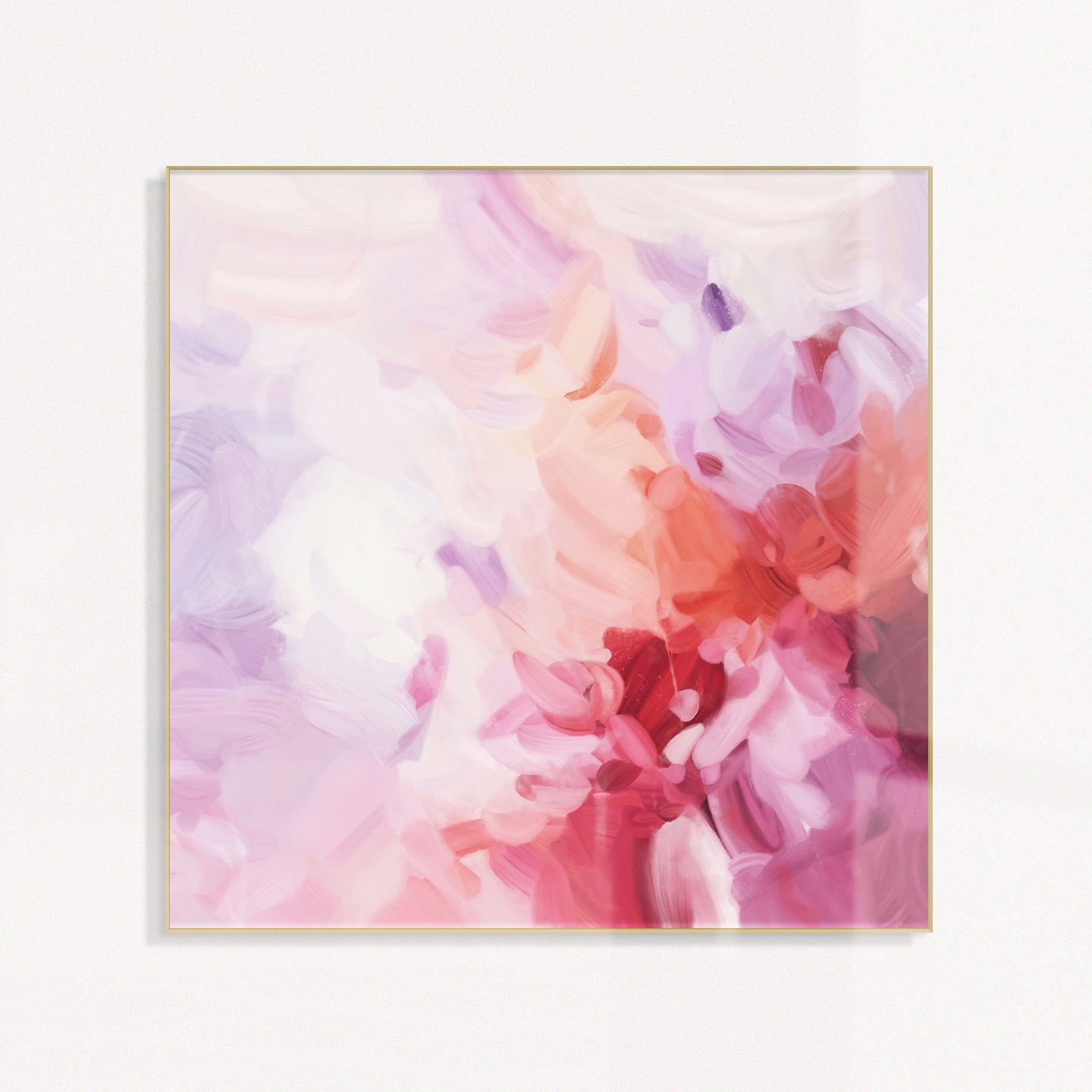Aerial, pink and purple abstract art - wall art by Parima Studio
