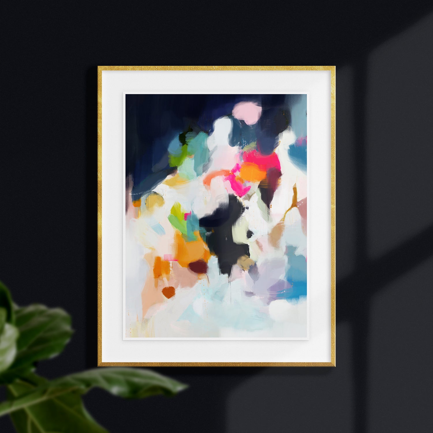 Eliza, large vertical abstract art print by Parima Studio