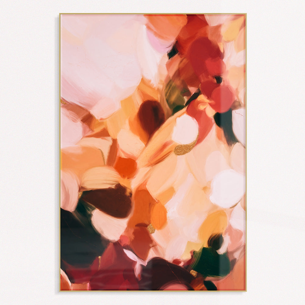 Southwest colored wall art - earthy abstract art print by Parima Studio