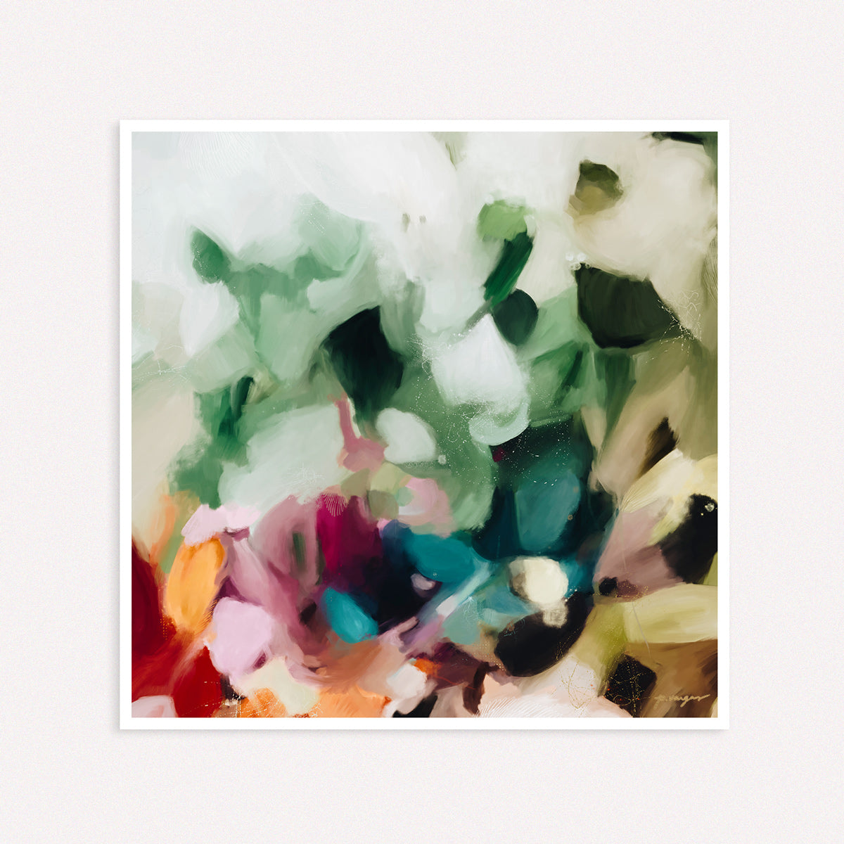 Marisol, colorful abstract wall art prints by Parima Studio