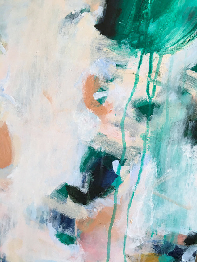 Palma by Parima Studio - Close up detail // abstract acrylic painting on wood