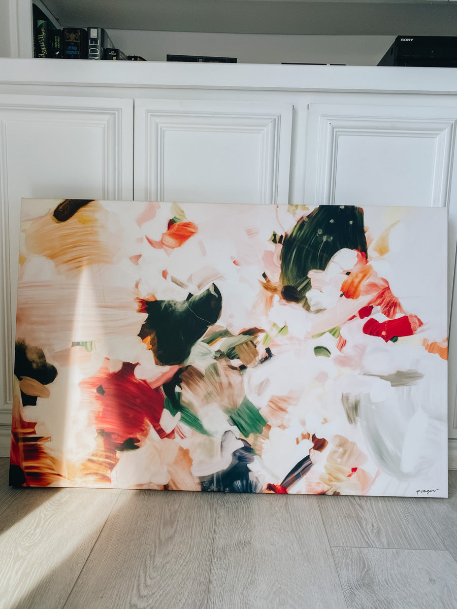 Rosalie, colorful abstract wall art prints by Parima Studio