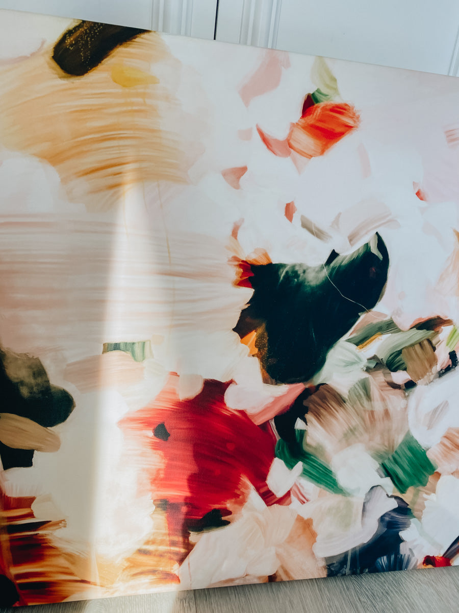 Rosalie, colorful abstract wall art prints by Parima Studio