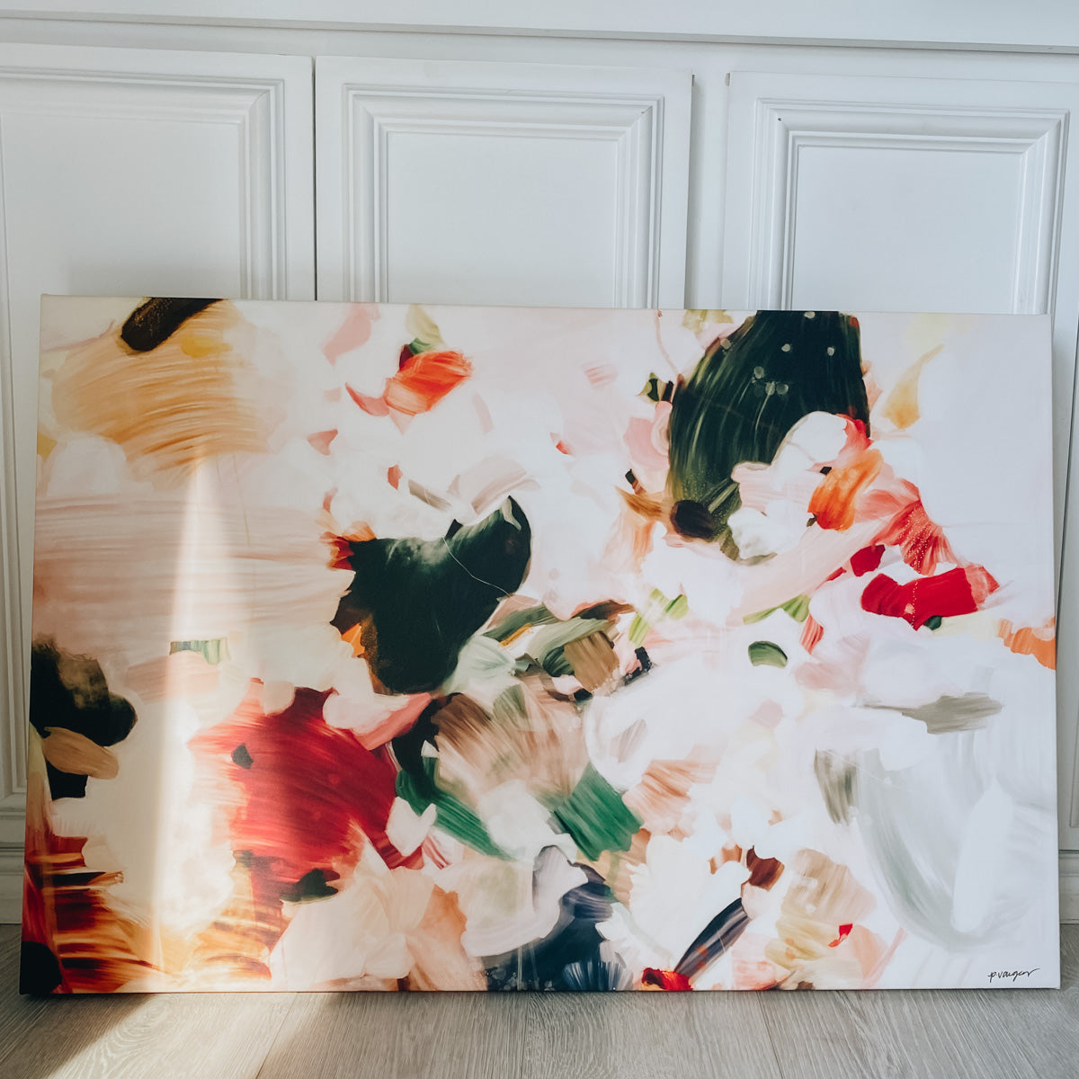 Rosalie, colorful abstract wall art prints by Parima Studio